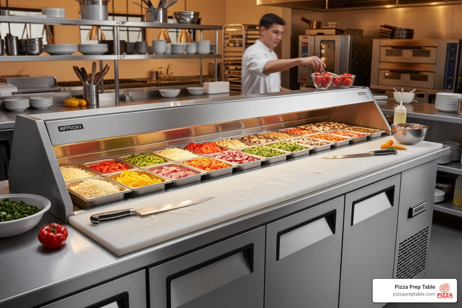 Atosa MPF8202 - 2 door pizza prep table Atosa MPF8202 - 2 door pizza prep table
