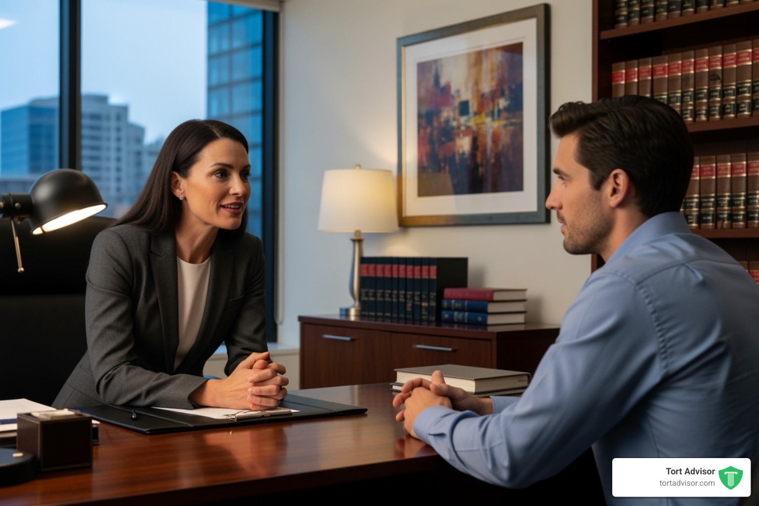 lawyer speaking to client - how do i find a good personal injury lawyer
