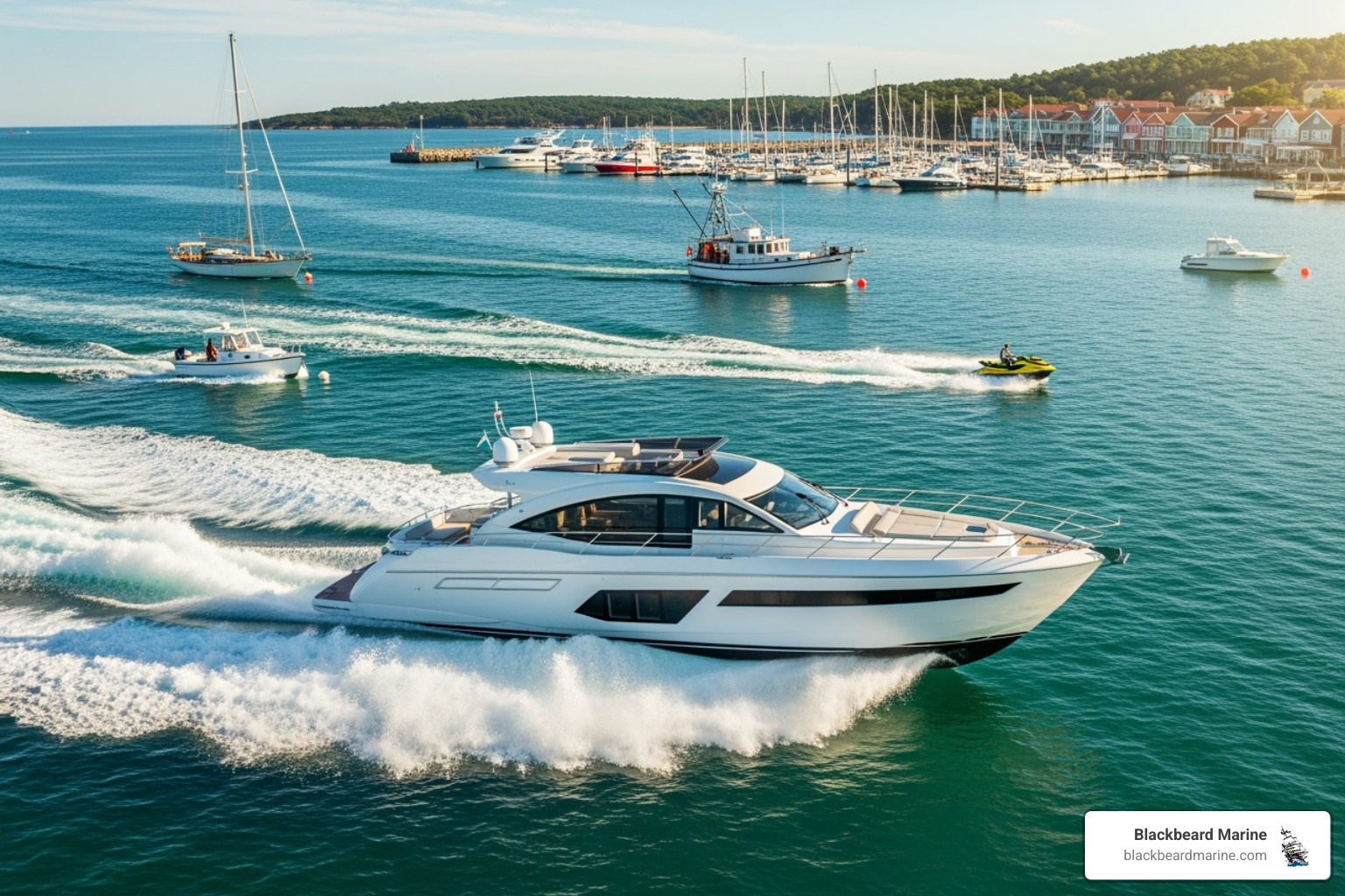 Blackbeard Marine’s advanced search filter interface showing options for make, model, and year - Websites to shop for boats