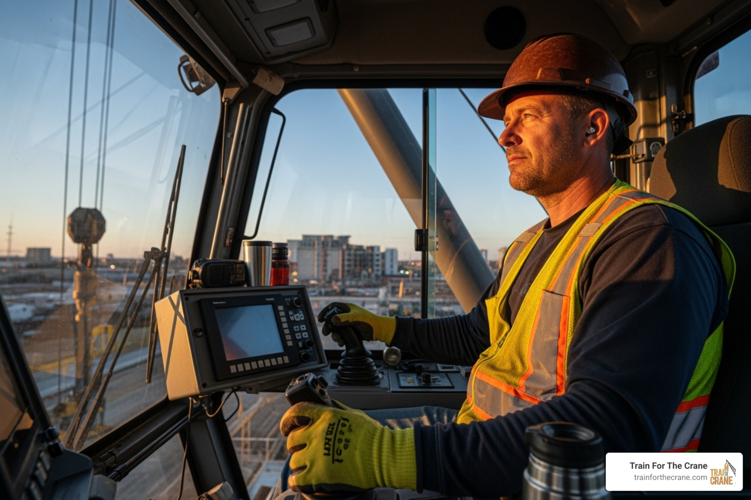 a certified crane operator confidently at the controls - crane operator training indiana a certified crane operator confidently at the controls - crane operator training indiana