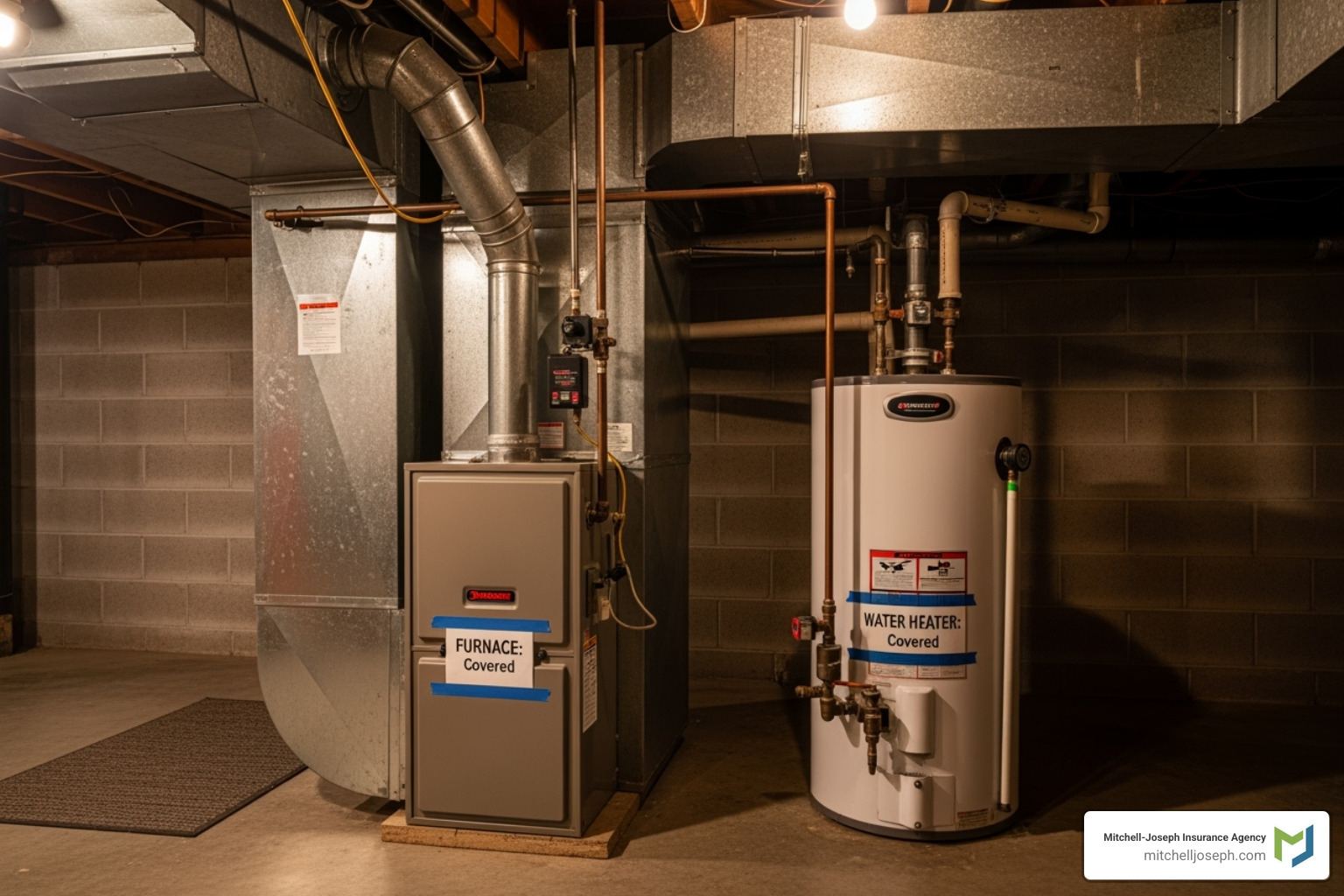 basement with tags on furnace and water heater indicating coverage - do i need flood insurance basement with tags on furnace and water heater indicating coverage - do i need flood insurance