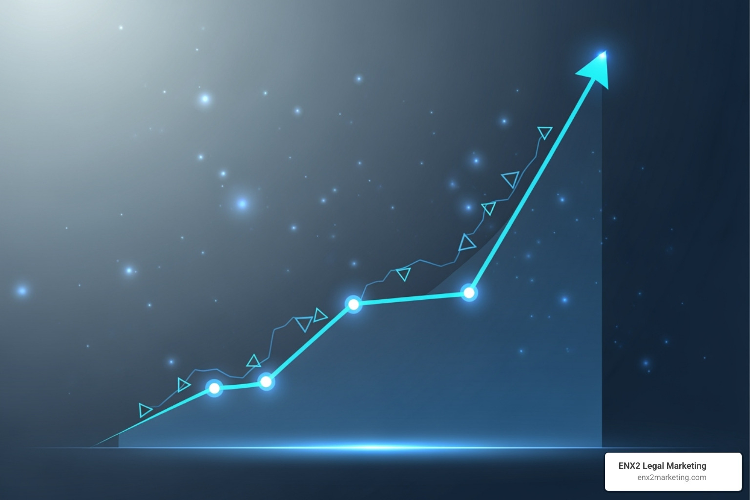 rank tracking graph showing a law firm's keyword position improving over time - local seo software for law firms