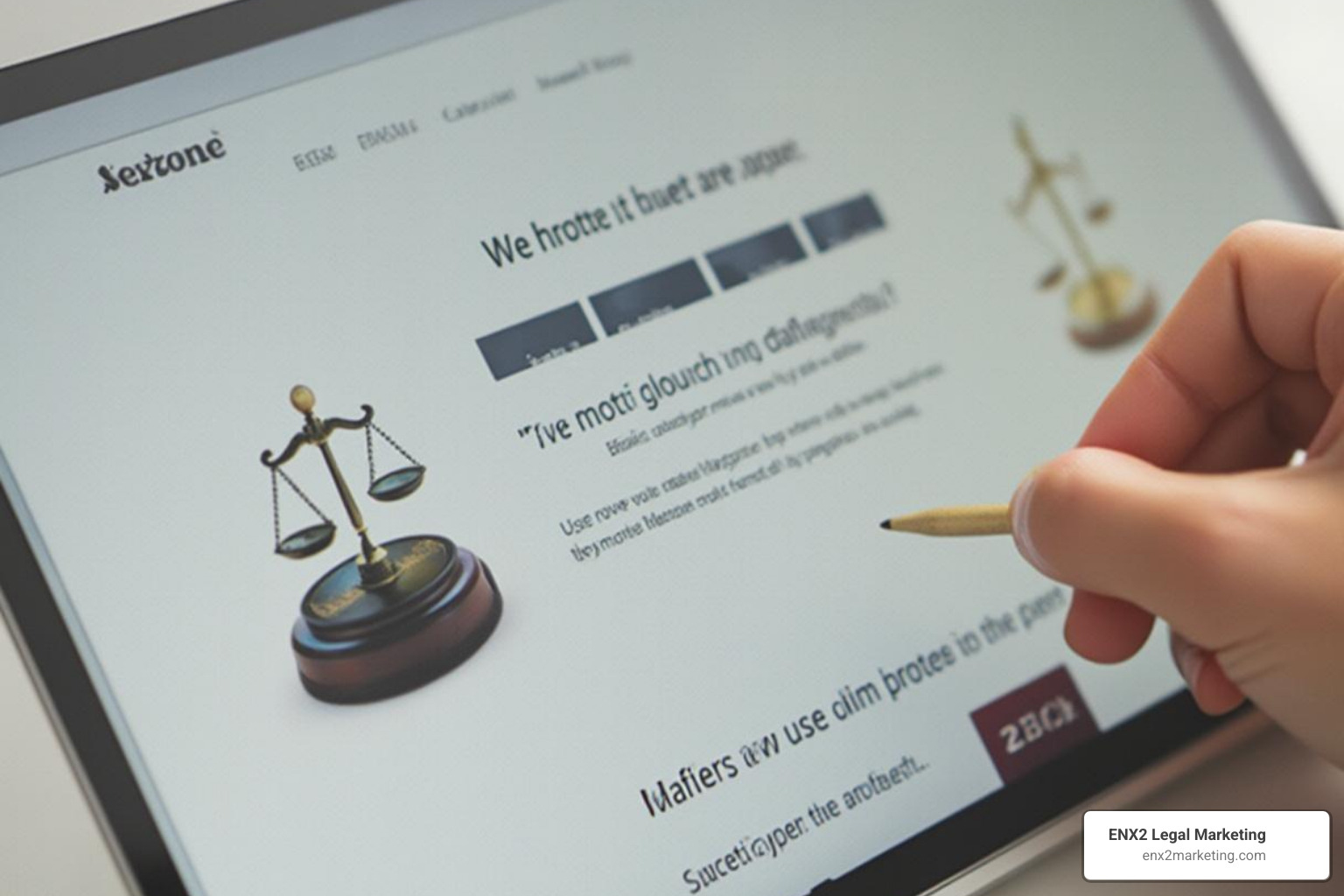 Person using a law firm website on a mobile phone - law firm website compliance Person using a law firm website on a mobile phone - law firm website compliance