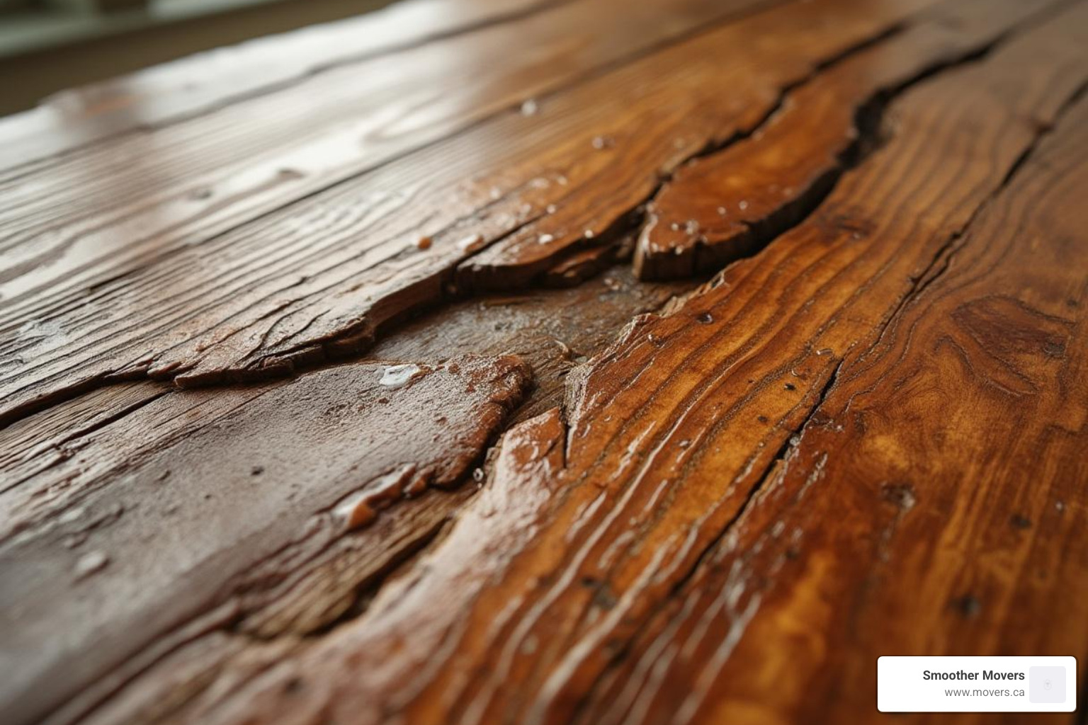 warped wooden table or a box with mildew stains - climate controlled storage solutions