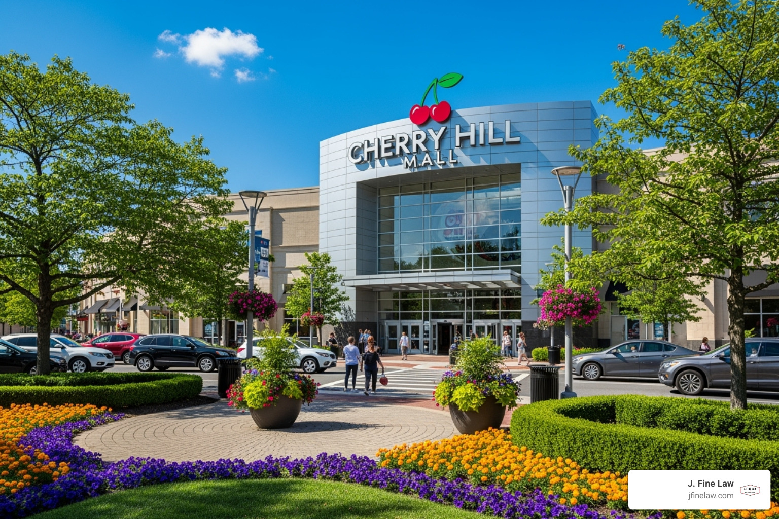 Horizonte de Cherry Hill o un hito local reconocible - abogado de accidentes de bicicleta en Cherry Hill