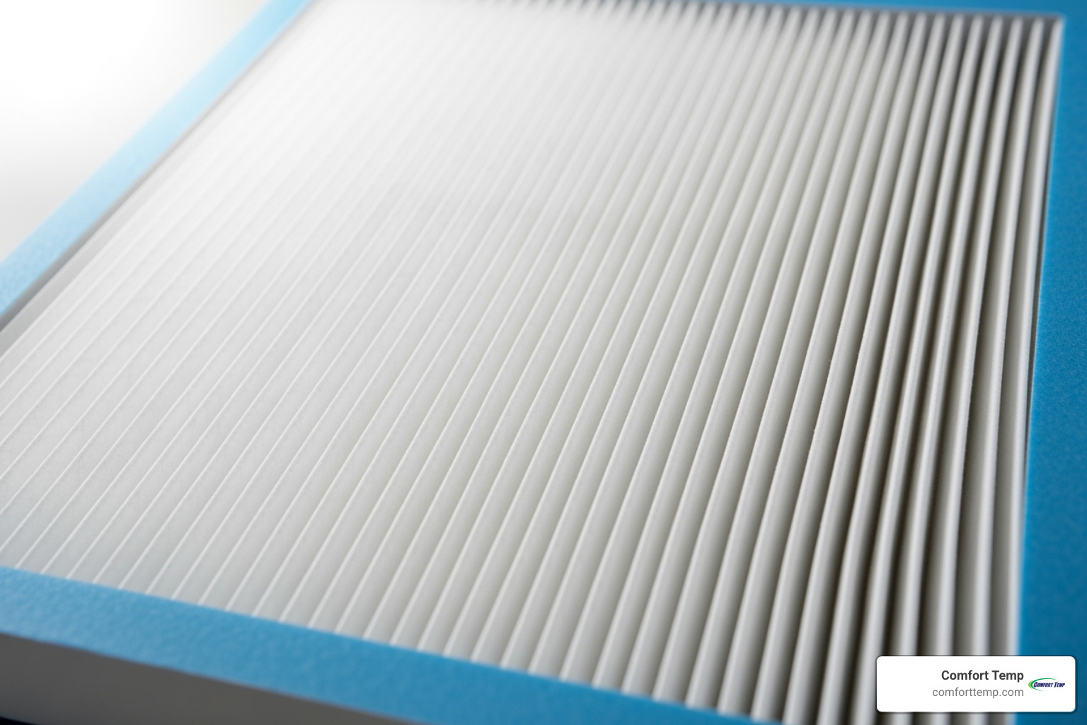 A clean, new HVAC air filter, ready to improve indoor air quality - air quality testing Gainesville A clean, new HVAC air filter, ready to improve indoor air quality - air quality testing Gainesville