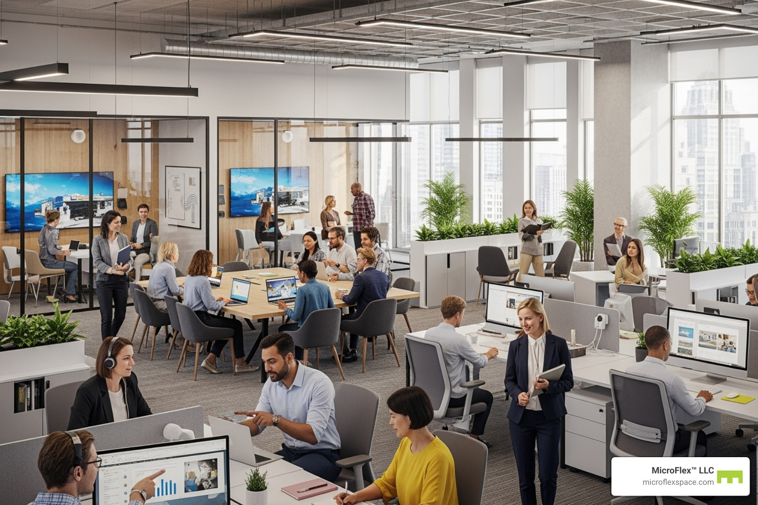 thriving business operating out of a MicroFlex™ LLC space in Birmingham, AL - pre fab offices