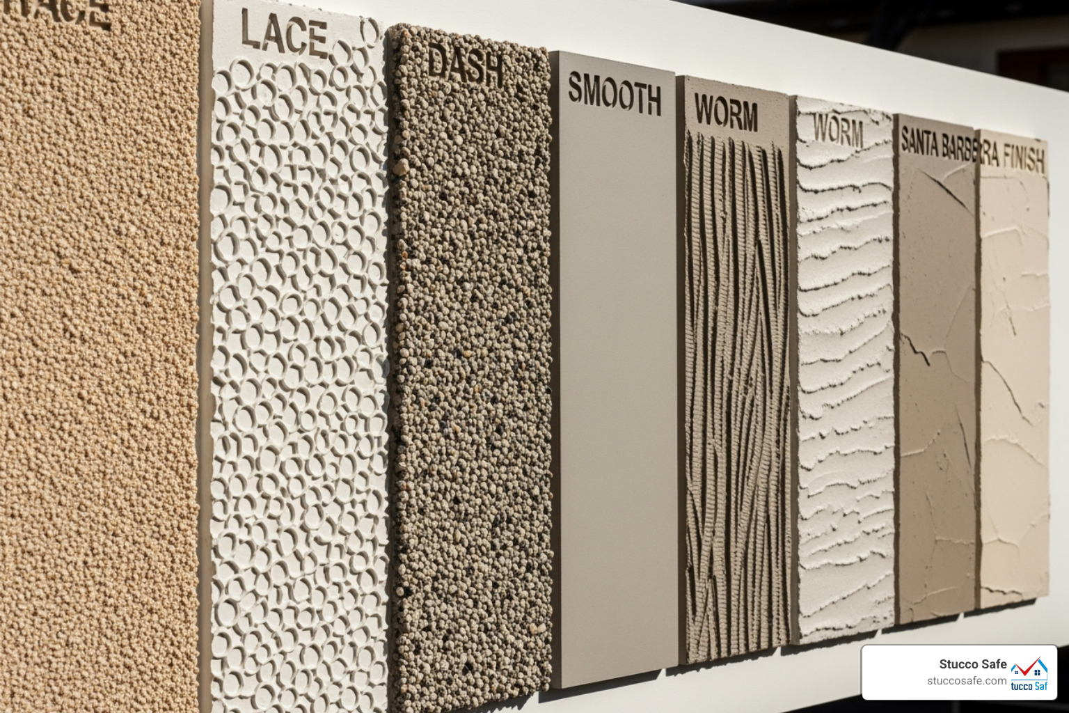 Stucco textures and finishes - stucco siding contractors near me