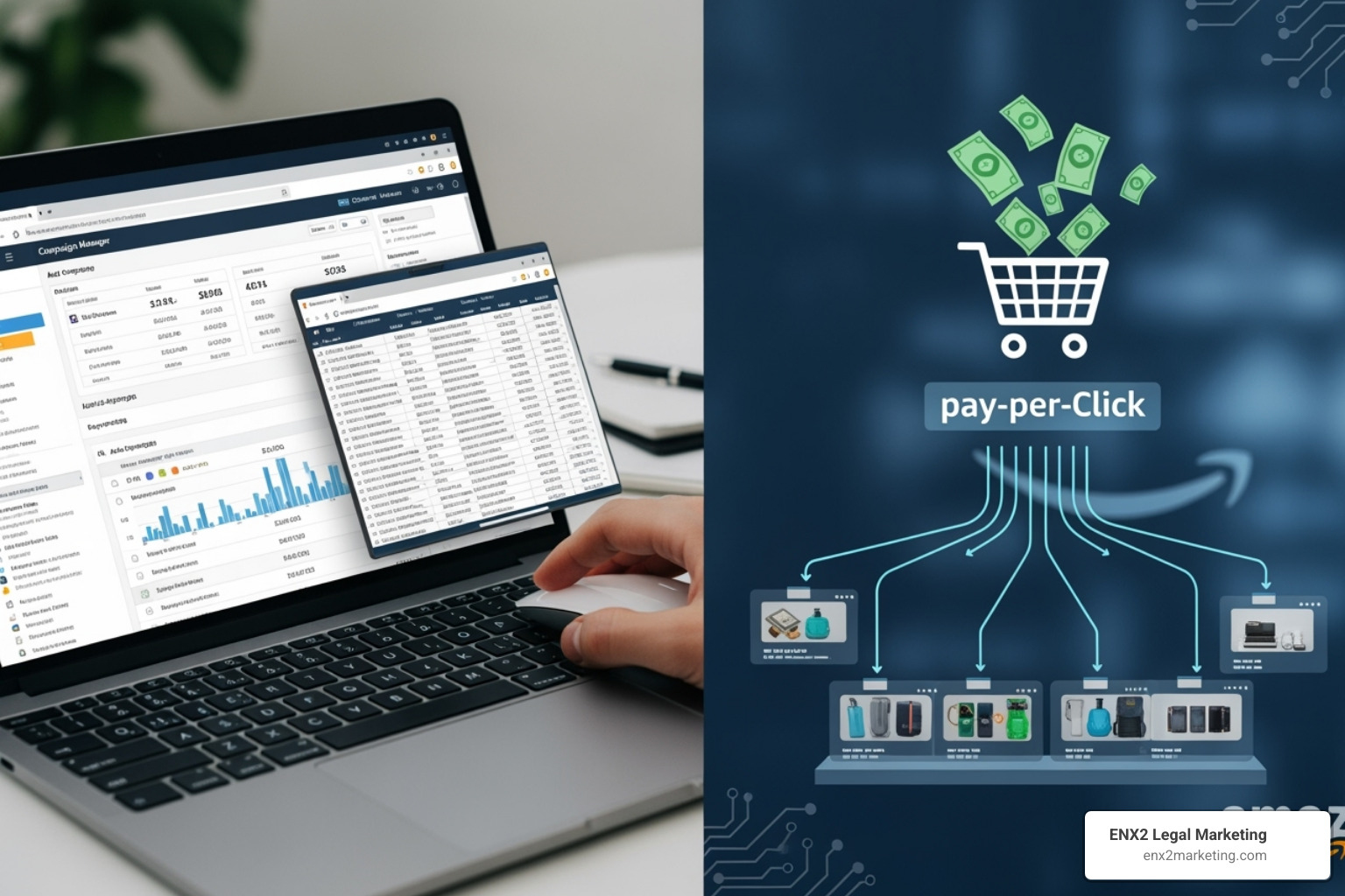 Amazon PPC ad placements showing various ad types in search results and product pages - amazon pay per click advertising management