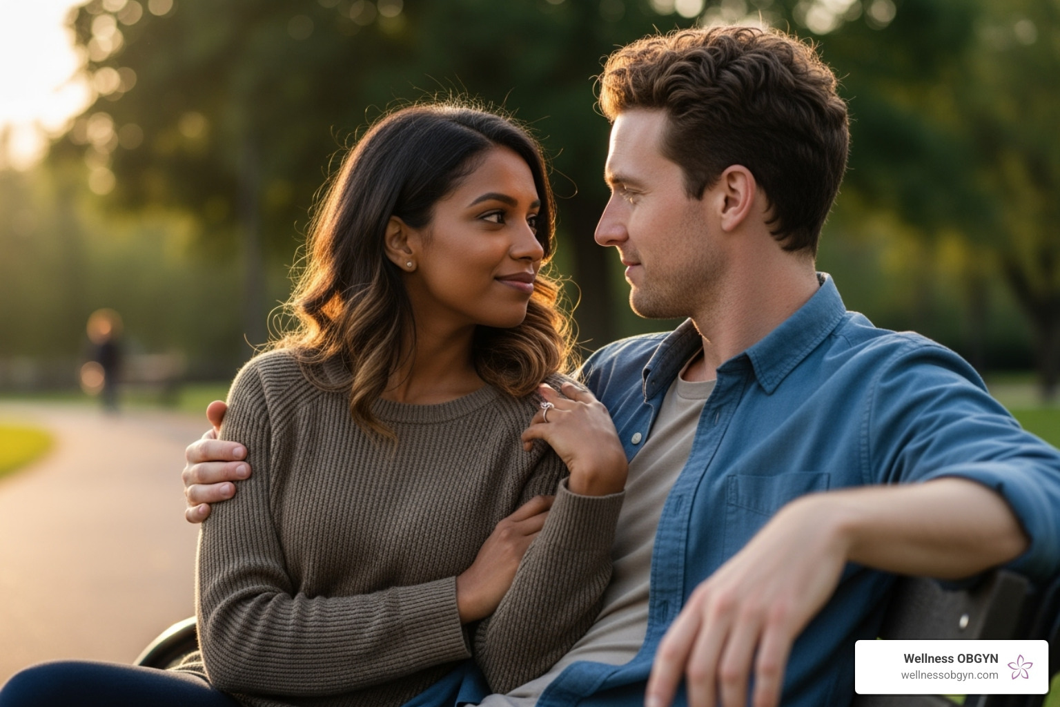 couple communicating openly and supportively - overcoming performance anxiety ed