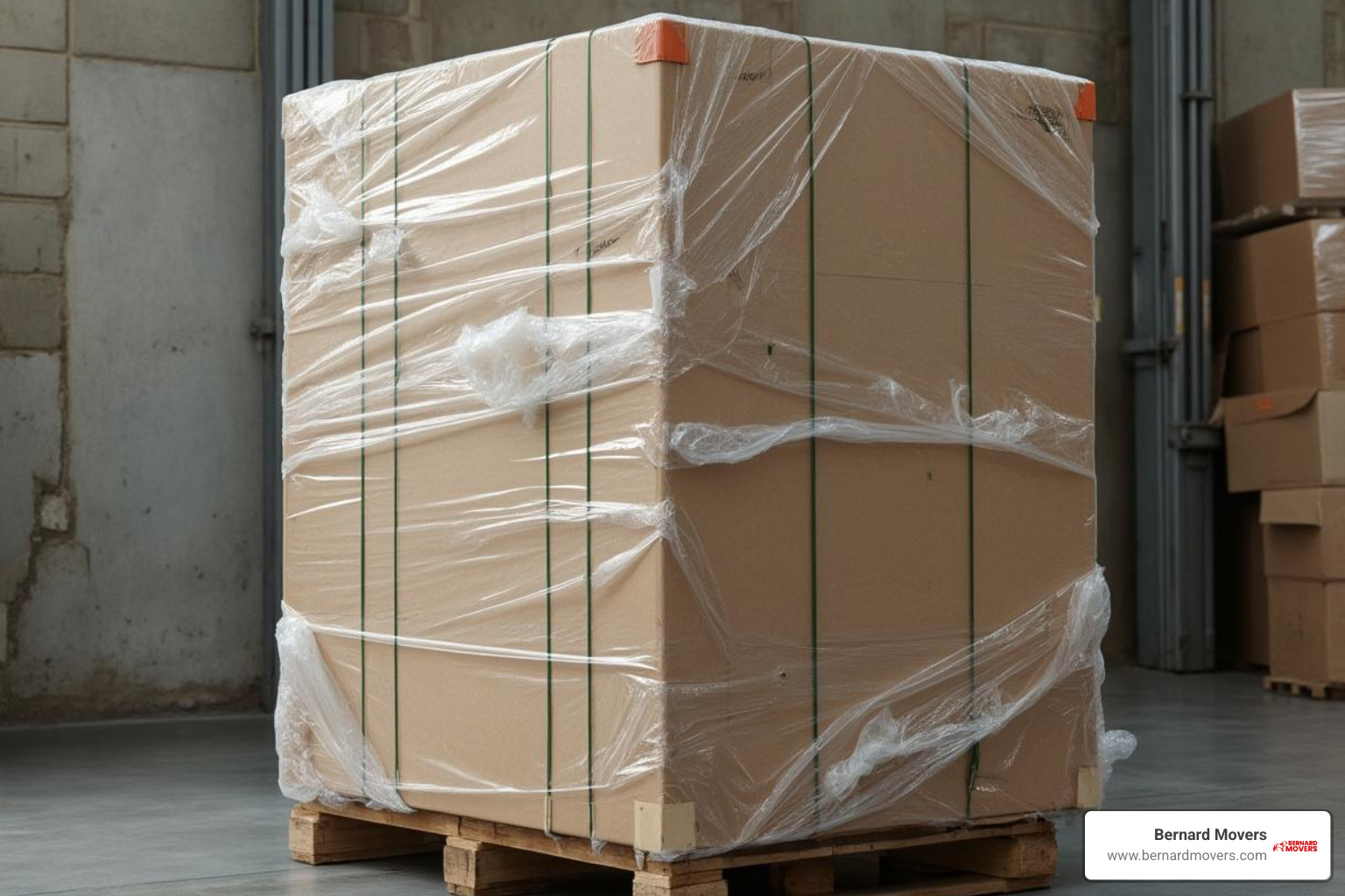 a professionally packed piece of art ready for transport - Packing services Chicago