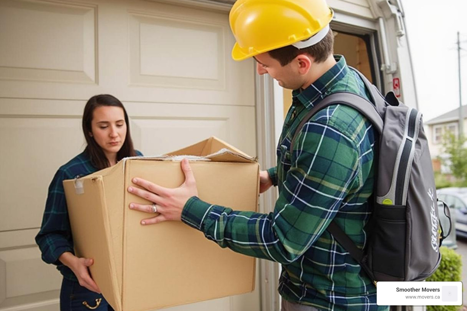 person reviewing a moving quote on a tablet - movers in kelowna