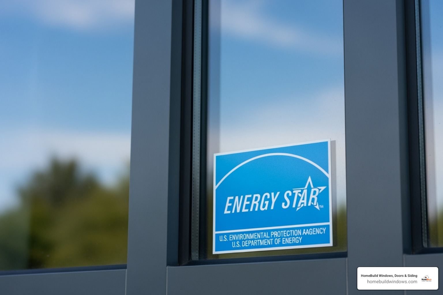 ENERGY STAR label on a window - window and door replacement chicago