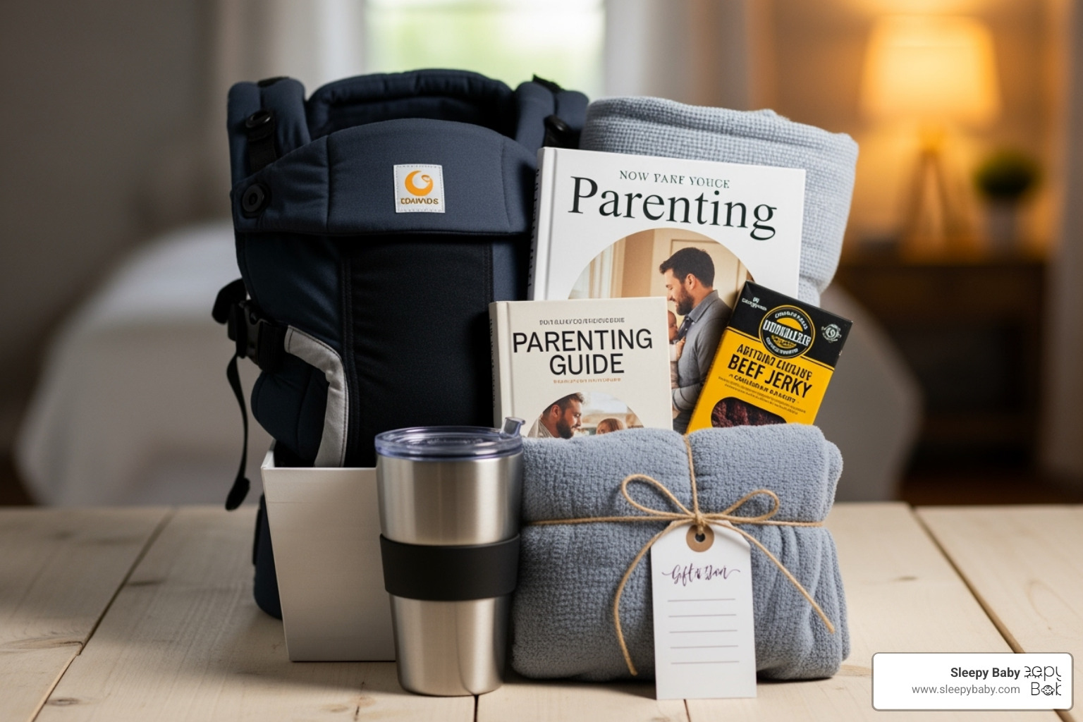 man using portable muscle massager - gift for new fathers man using portable muscle massager - gift for new fathers