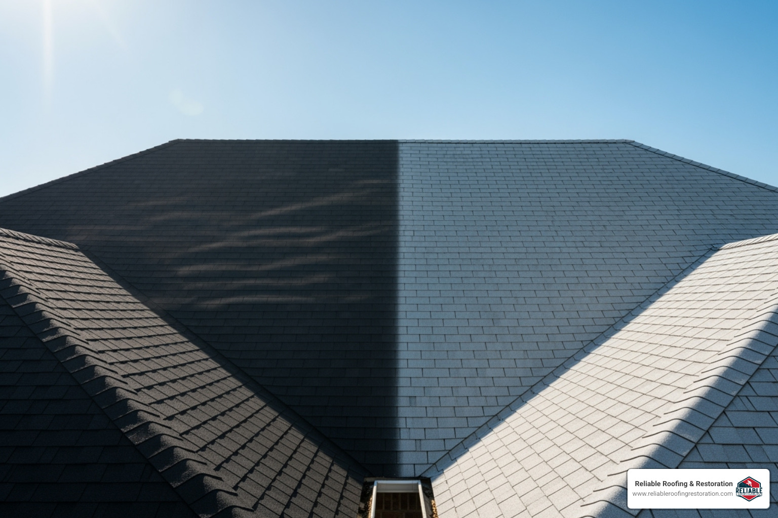 thermal comparison of light vs dark roof - what shingle color is best for a roof