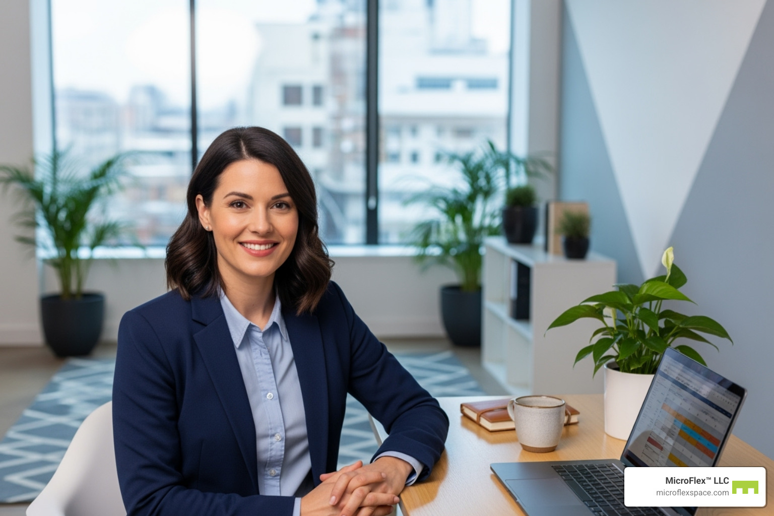 small business owner looking confident and professional - virtual office space cost small business owner looking confident and professional - virtual office space cost