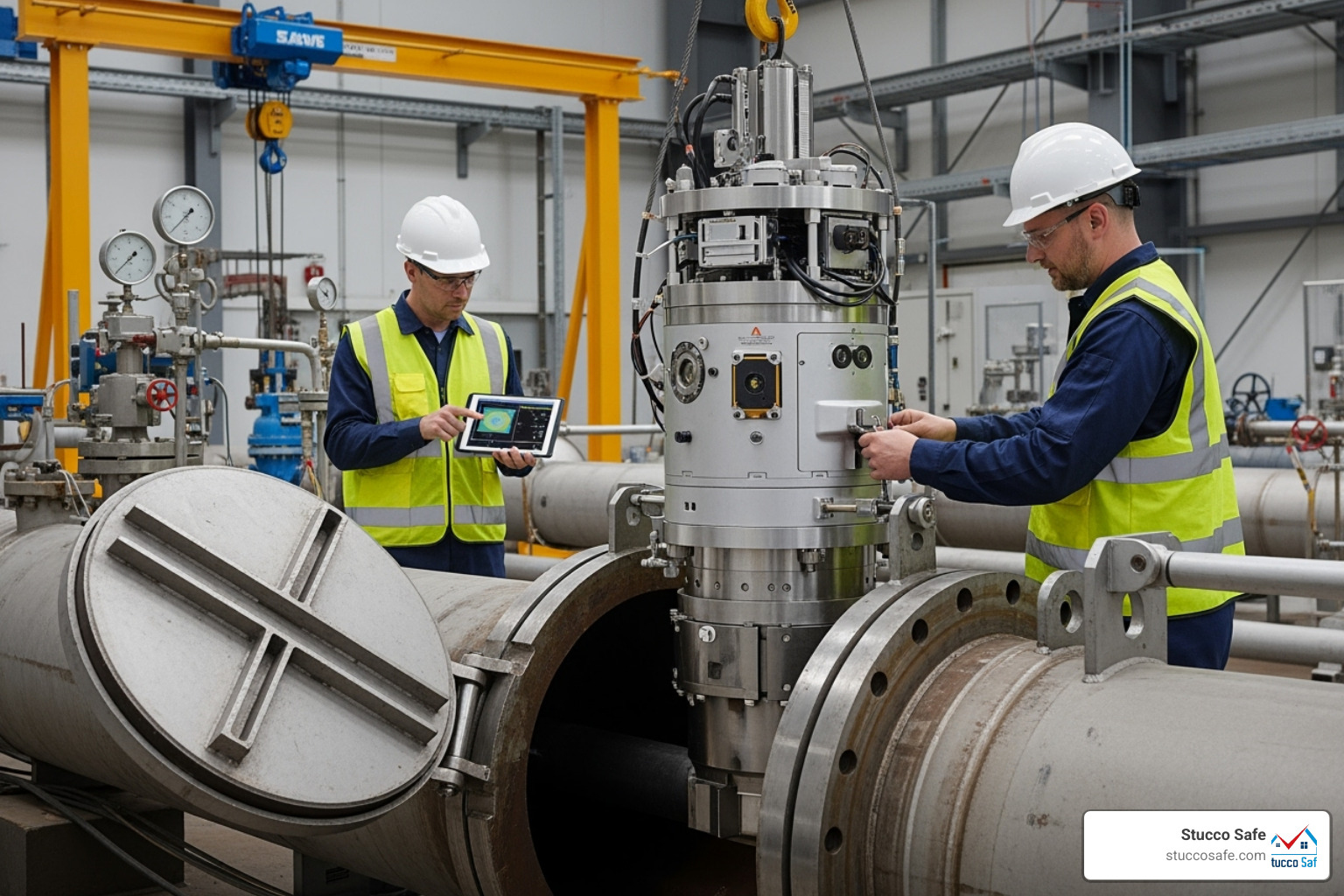 Smart pig inspection tool being prepared for launch - pipeline inspection services