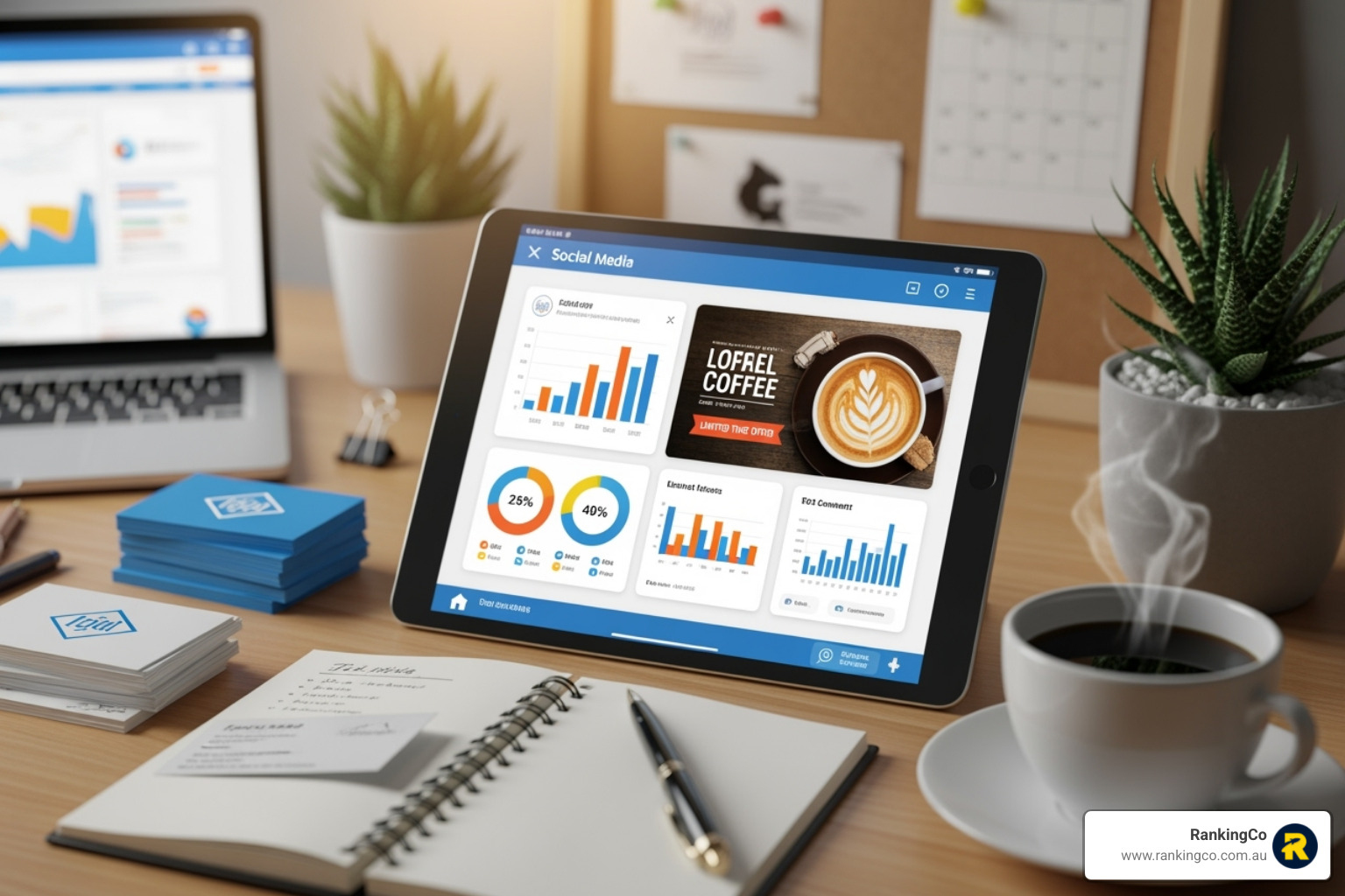 A targeted ad being created in a platform's ad manager interface, showing various targeting options and creative elements. - social media advertising for small business