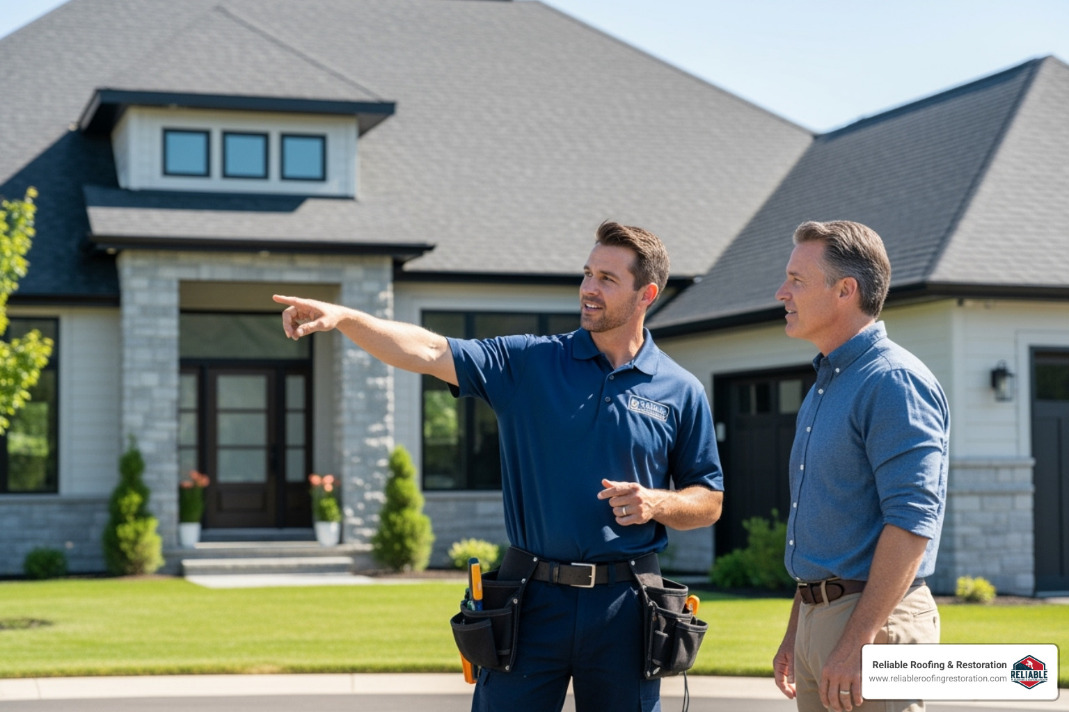 Roof inspection with homeowner - best shingles on the market