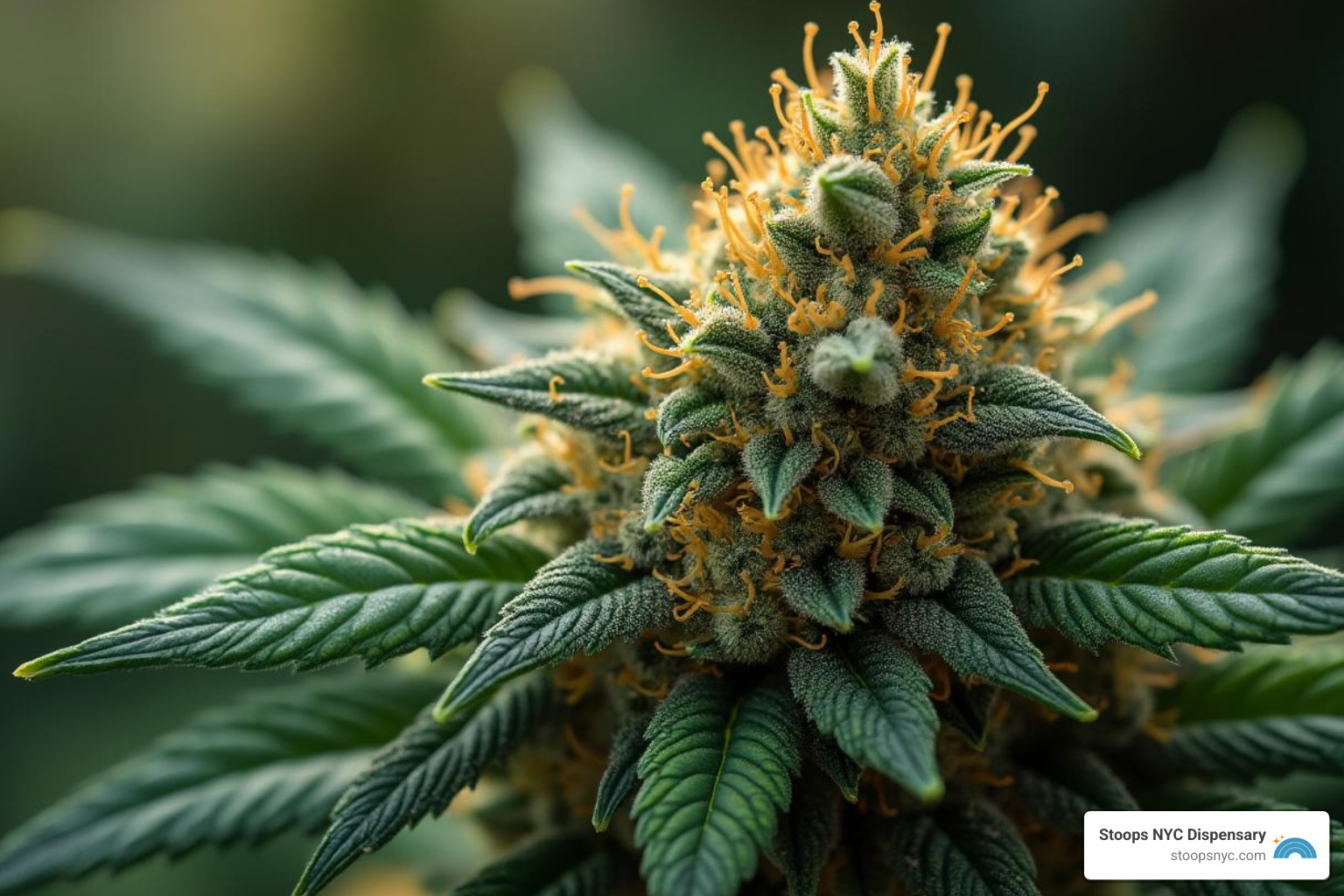 image of a cannabis bud with visible trichomes - quality cannabis products