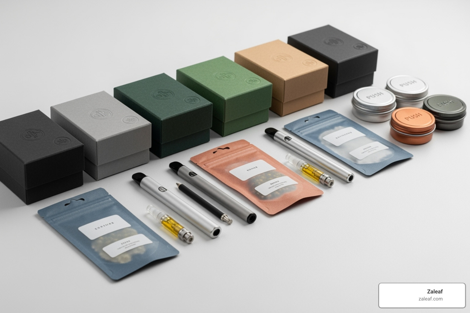 Zaleaf's discreet packaging and product lineup - cannabis for relaxation