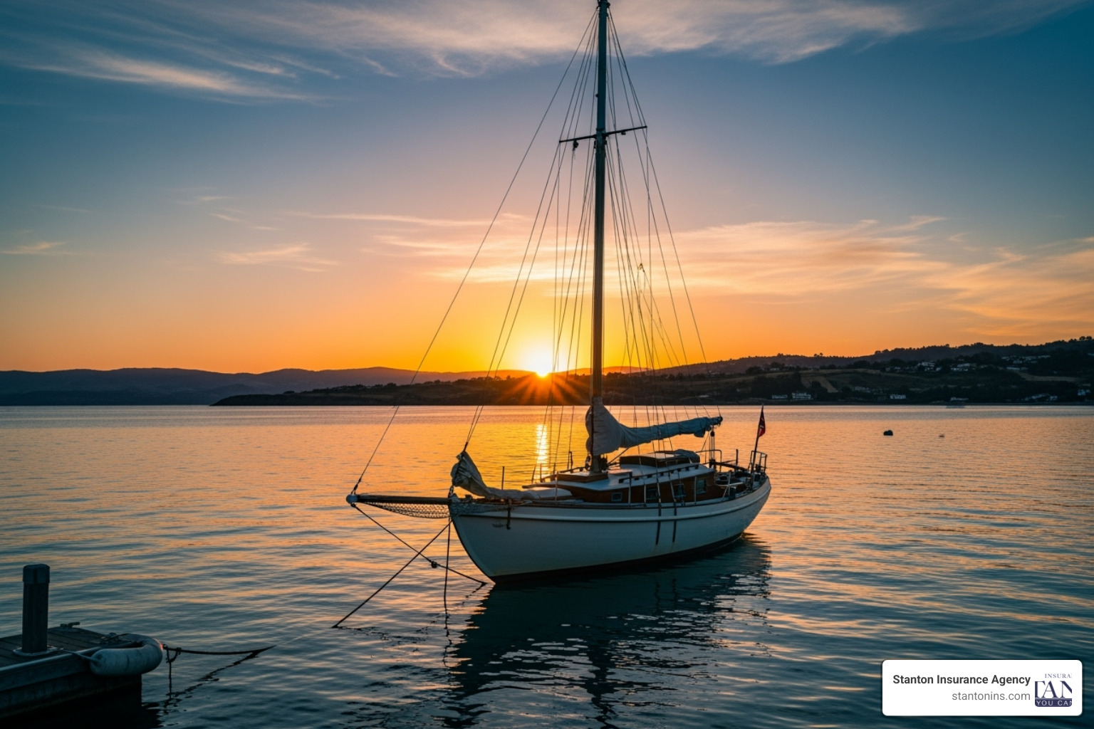 a person filling out an online quote form on a tablet with a boat in the background - boat insurance quotes