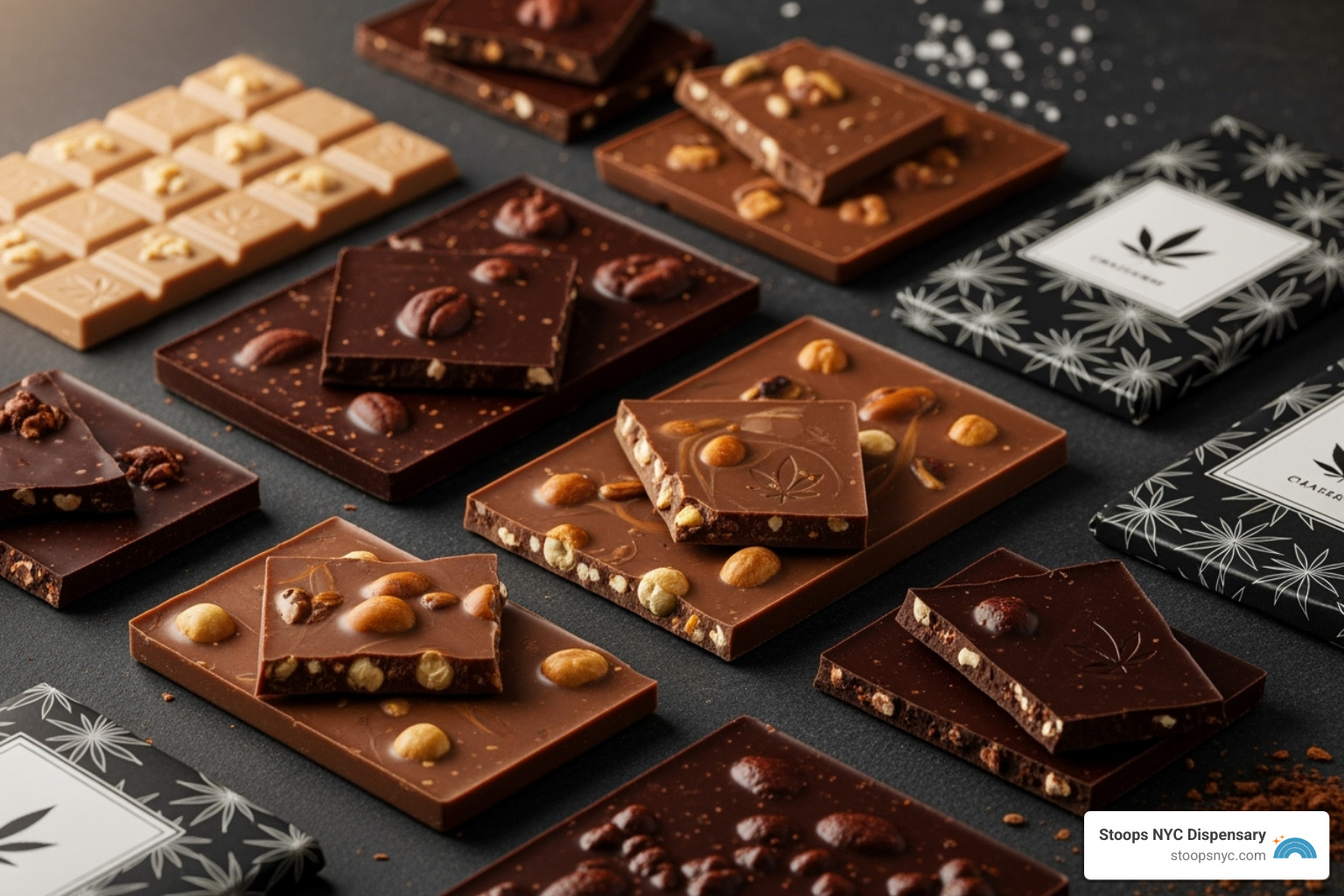 artisanal cannabis chocolate bars - gluten free edibles