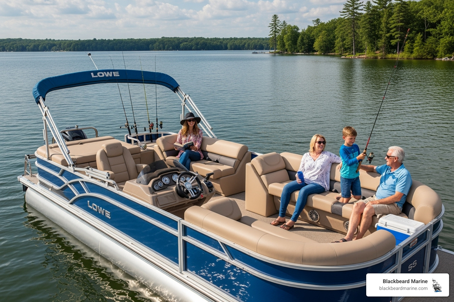 Lowe SS 210 CL Conversion Lounge - Best pontoon boats 2023