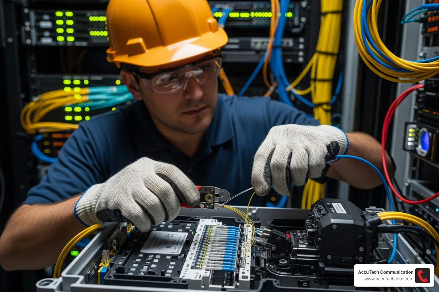 various certification logos - certified fiber optics technician