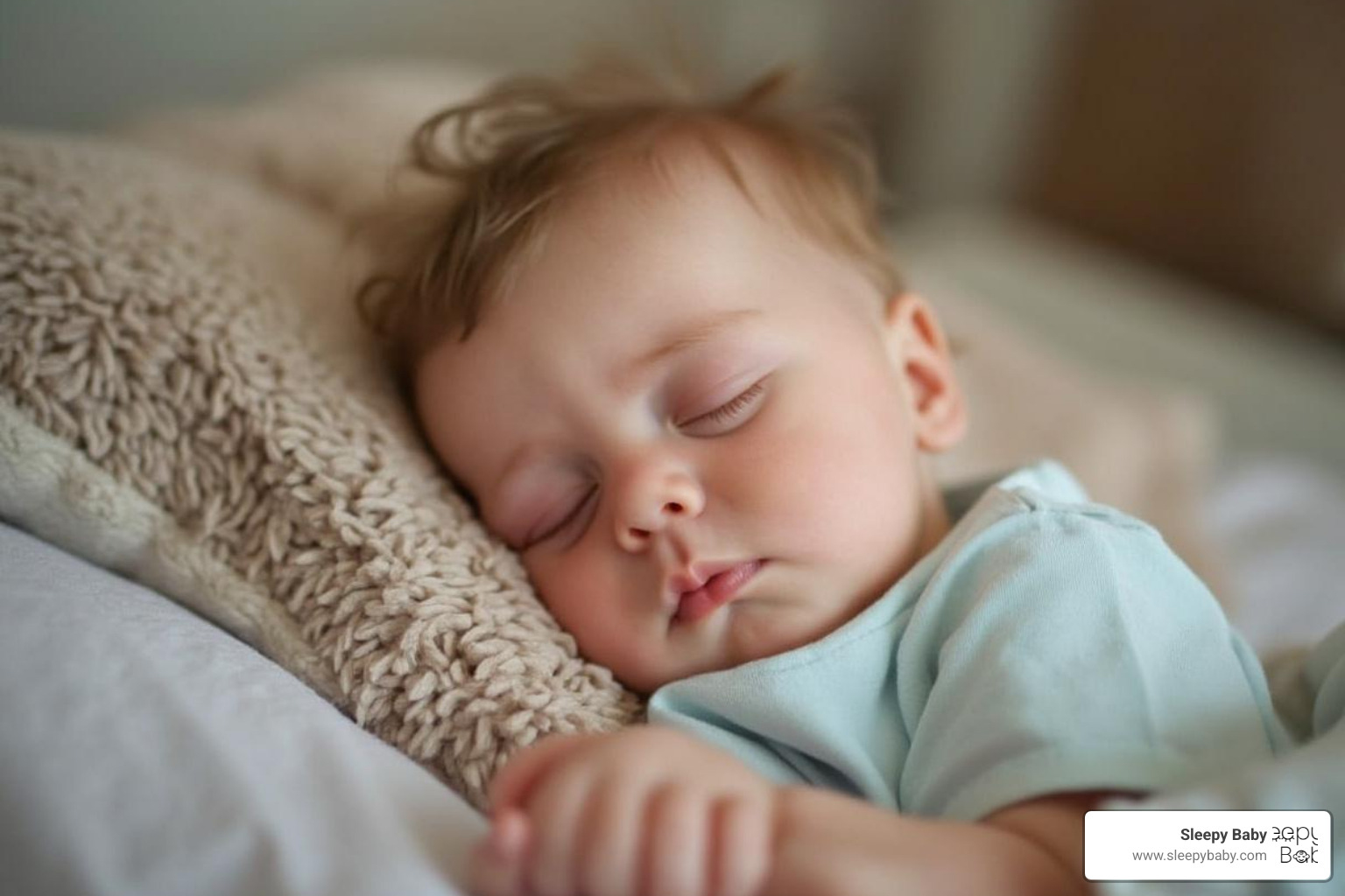 Calm nursery with a dim light - 3 month old sleeping a lot