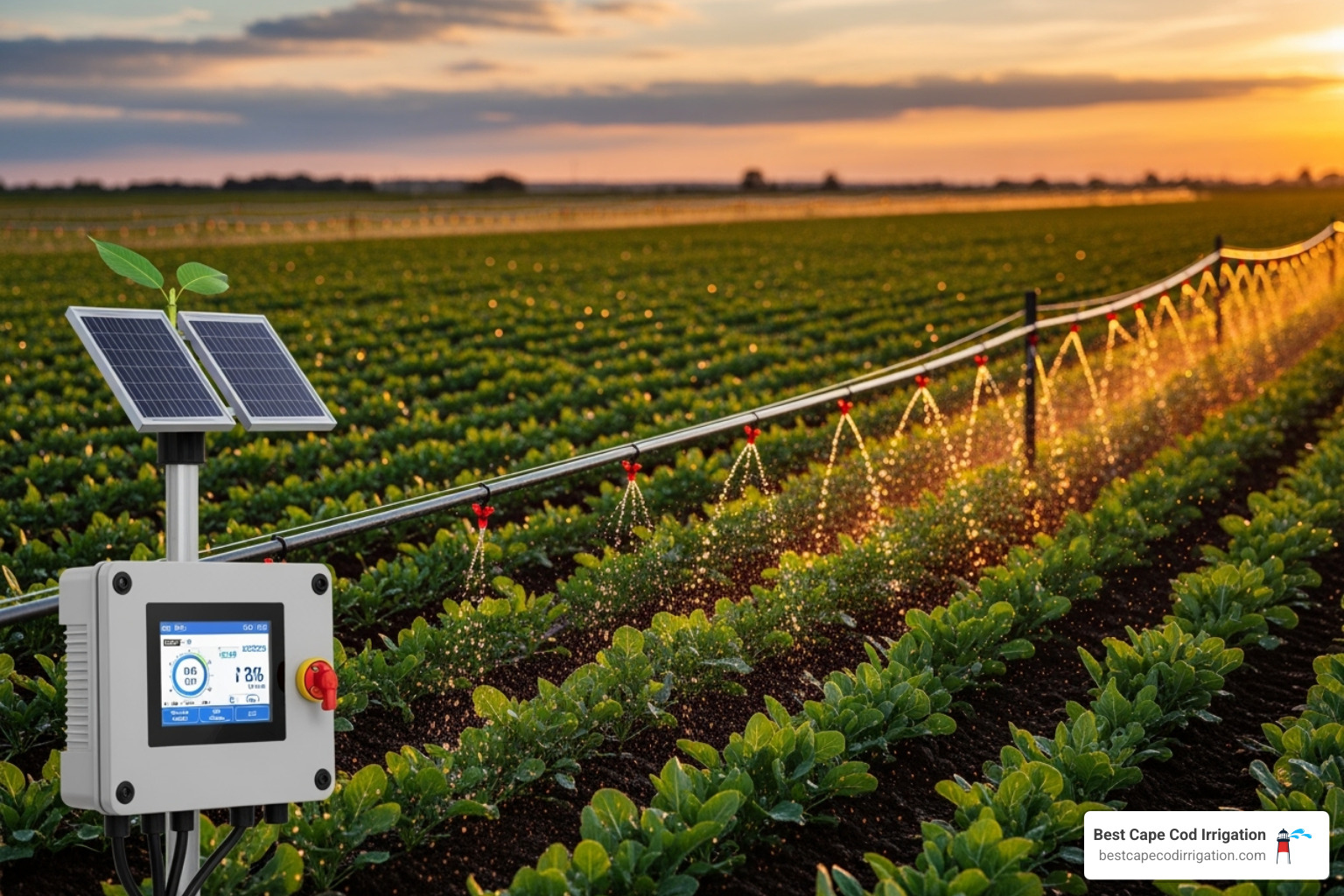 Homeowner easily adjusting their irrigation schedule on a smartphone - smart drip irrigation system
