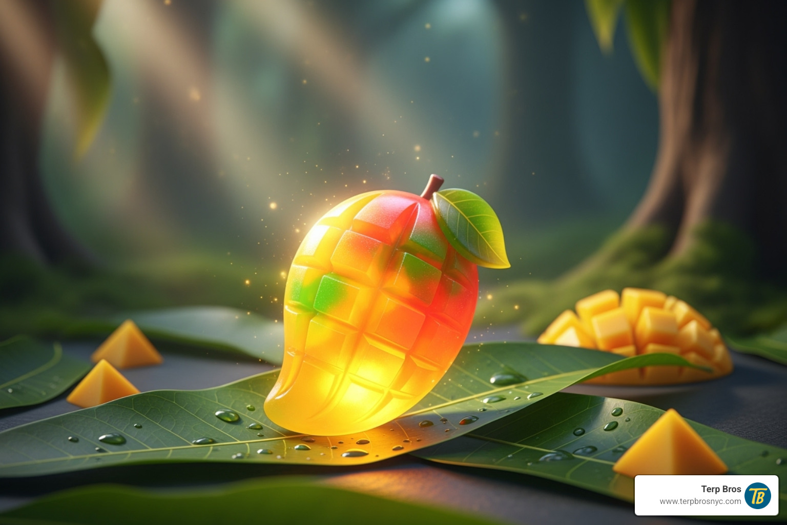 Sample Certificate of Analysis (COA) for an edible product. - magic mango gummy