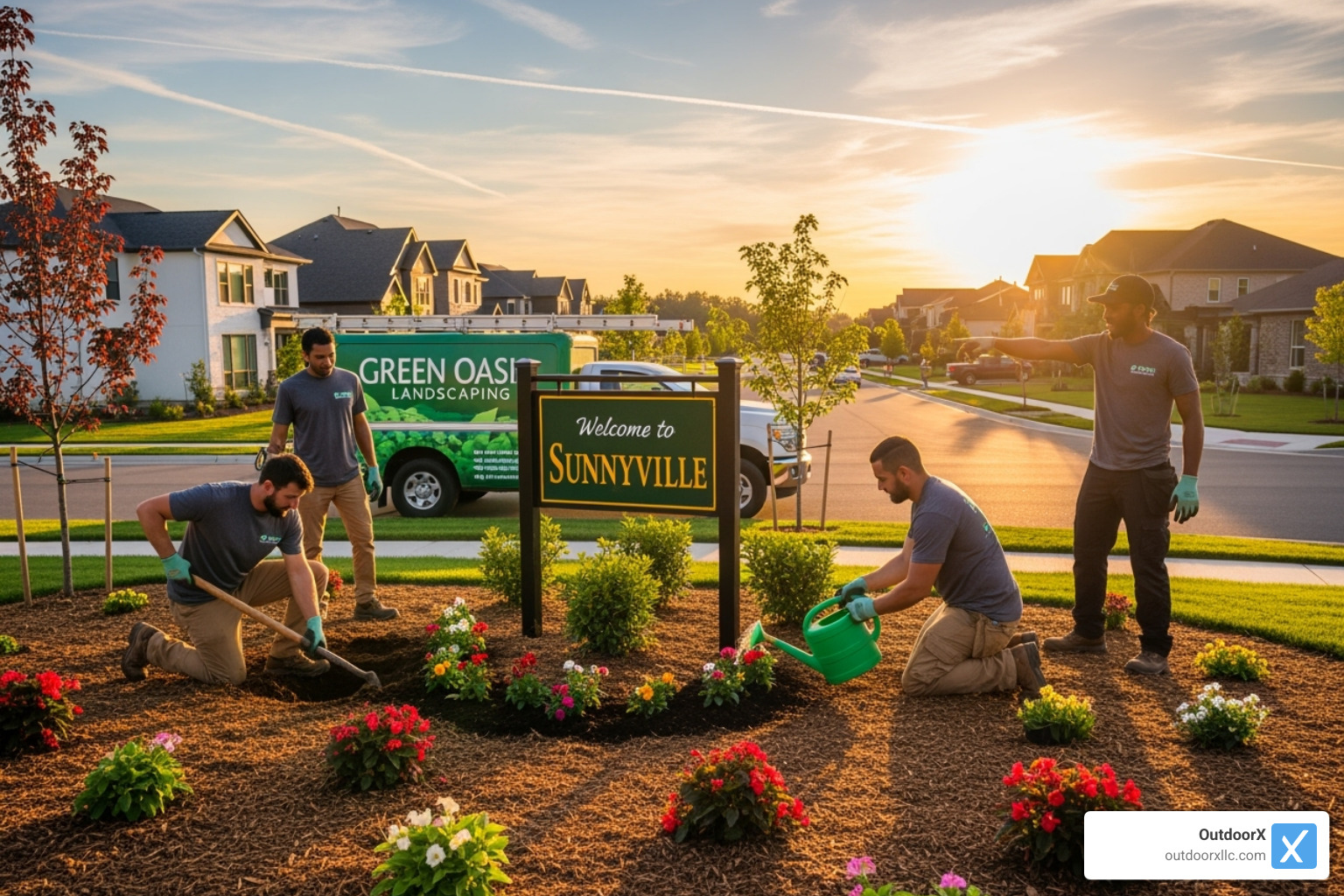 Stone paver patio with an outdoor fire pit - Landscaping Company Near Me Stone paver patio with an outdoor fire pit - Landscaping Company Near Me