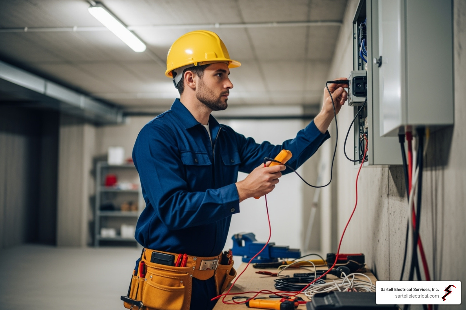 An itemized electrical quote showing detailed costs for labor, materials, and other services - electricians near me