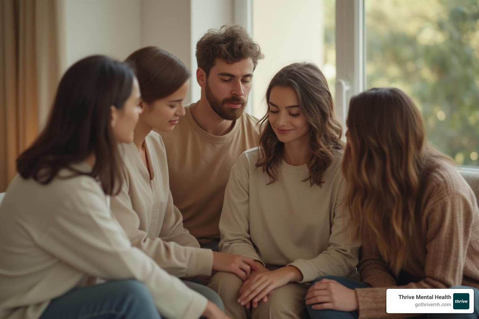teen at center of support circle - personalized therapy for teens