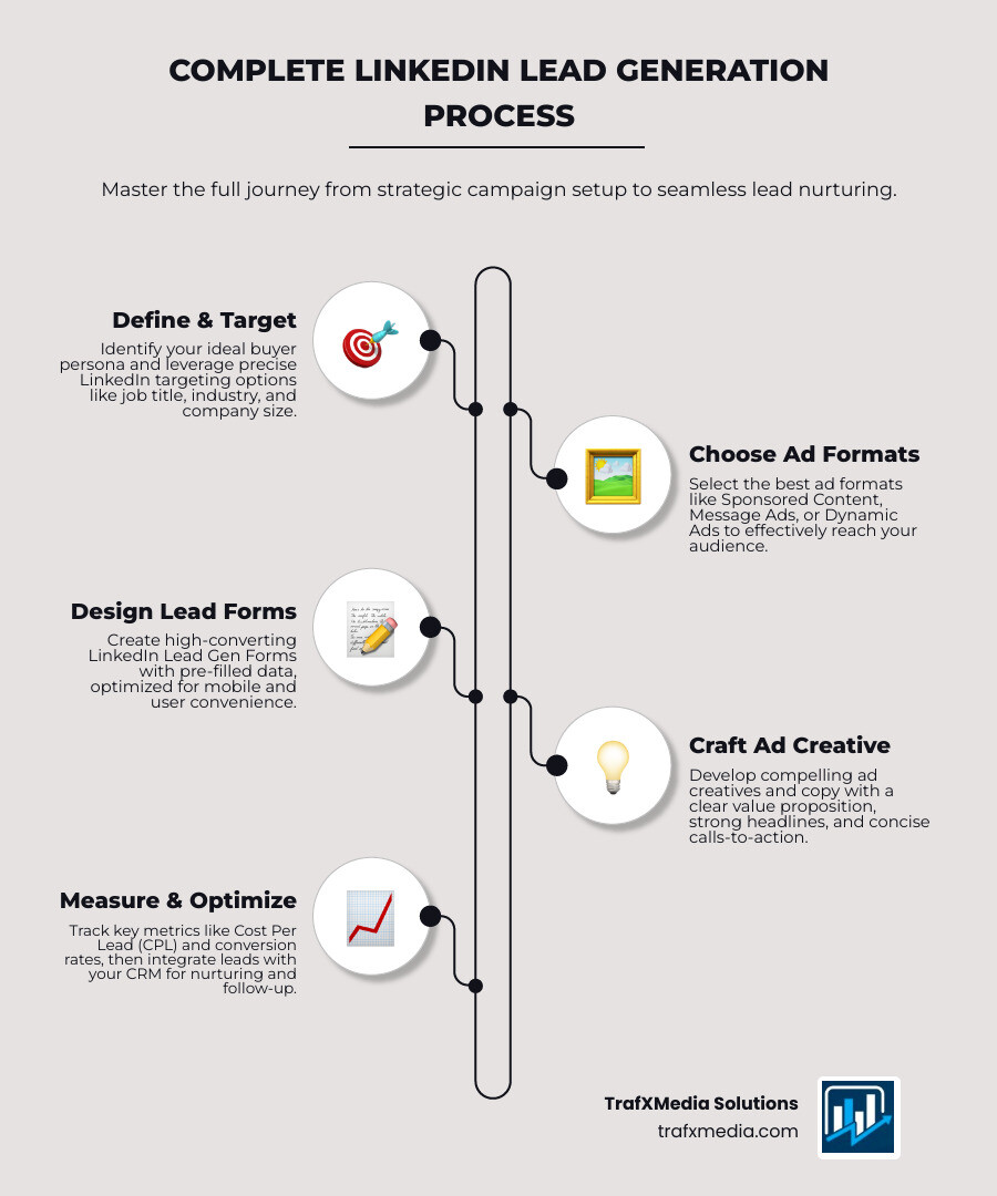Complete LinkedIn Lead Generation Process – infographic