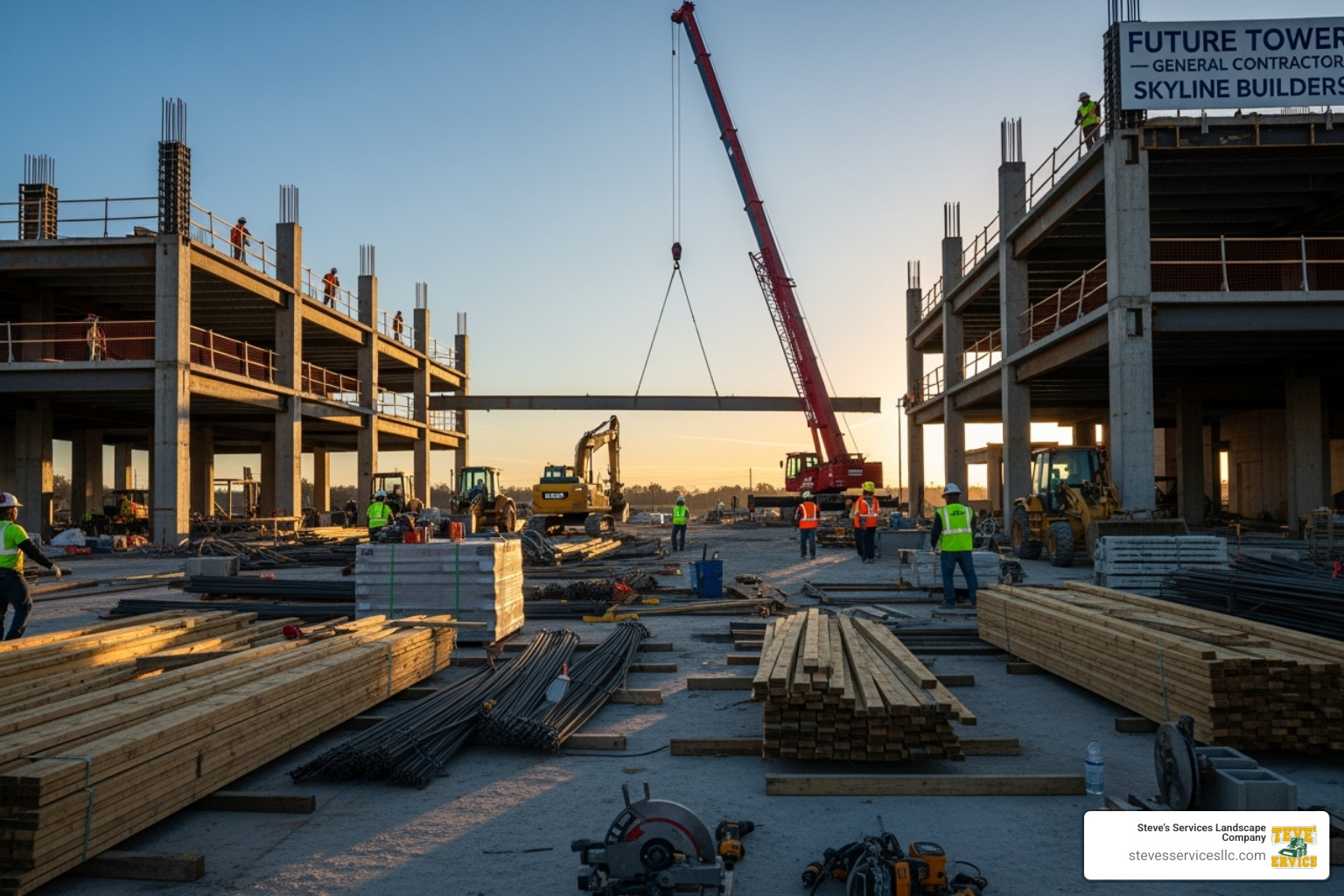 professional contractor's portfolio website - commercial general contracting