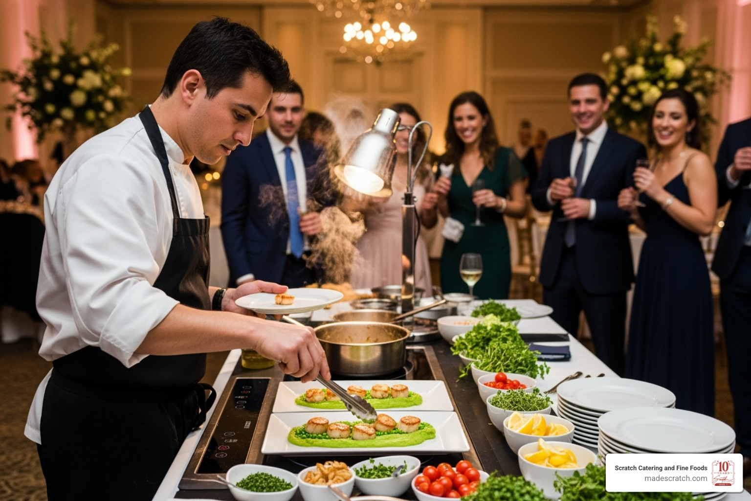 interactive chef action station - catering for weddings interactive chef action station - catering for weddings