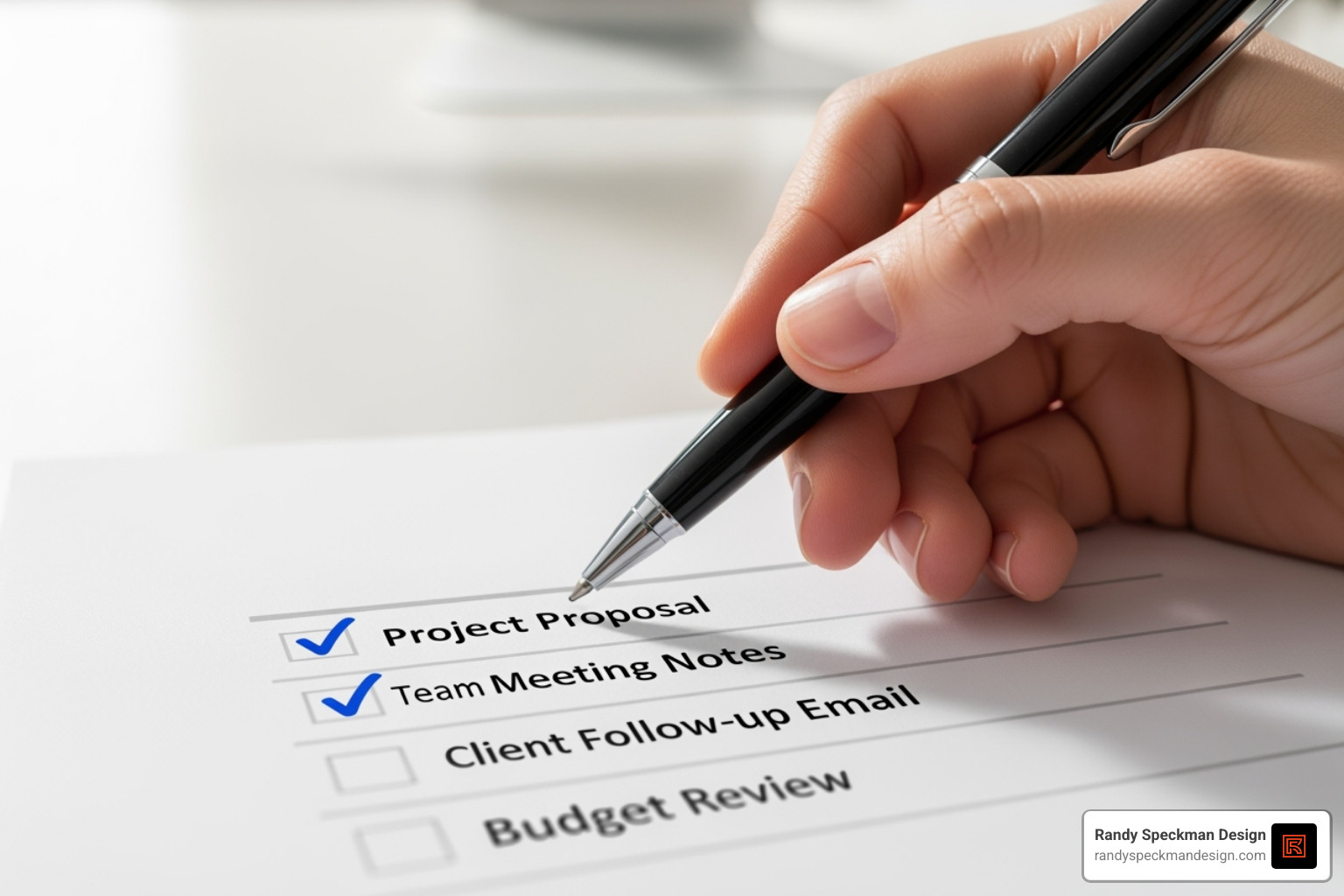 Checklist for vetting an agency - website redesign agency