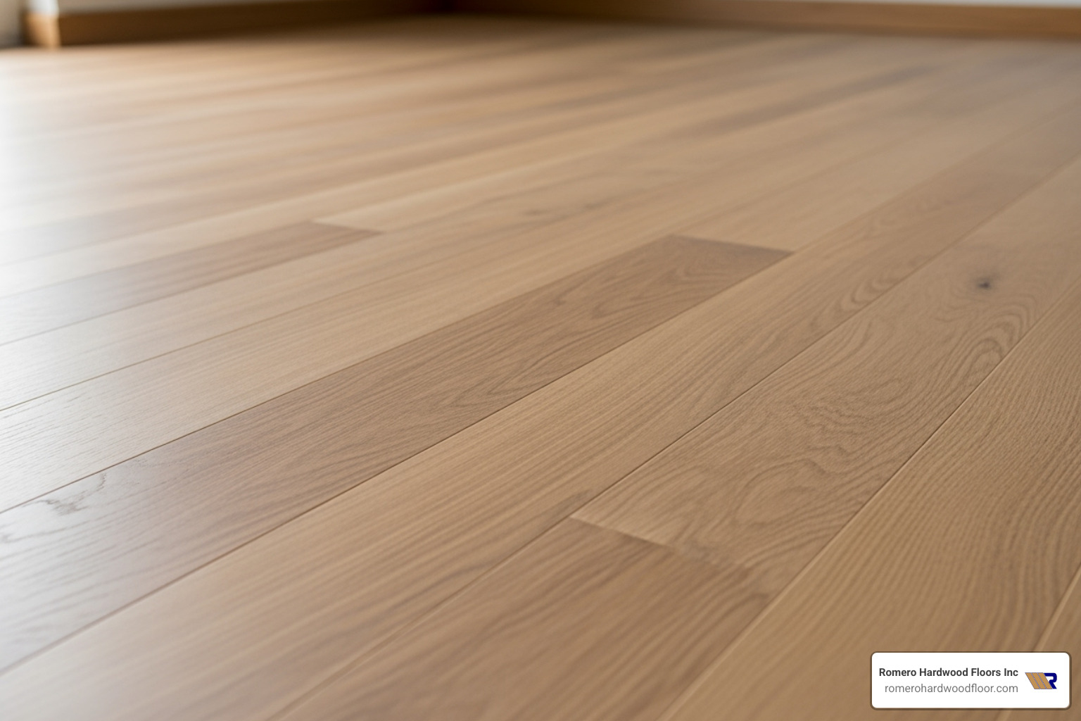 a clean, bare hardwood floor ready for the next stage - best way to strip hardwood floors