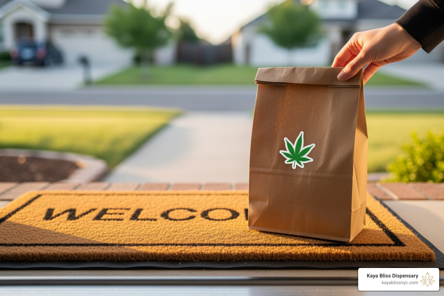 a flat-lay showcasing various NY-compliant cannabis products like flower, edibles, and vapes in artistic packaging - marijuana delivery near me