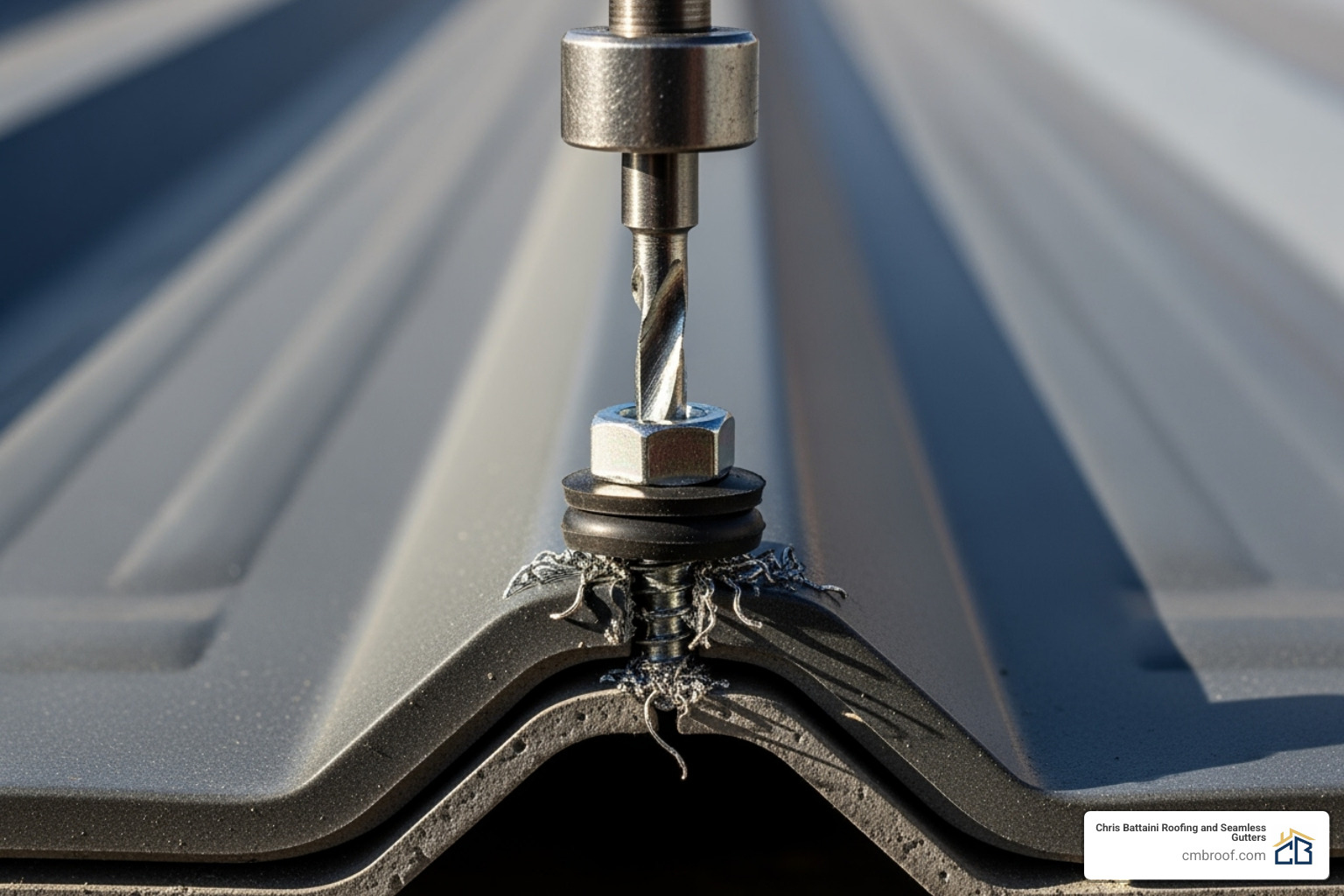 Screw placement on a metal panel rib - install metal roof on lean to shed