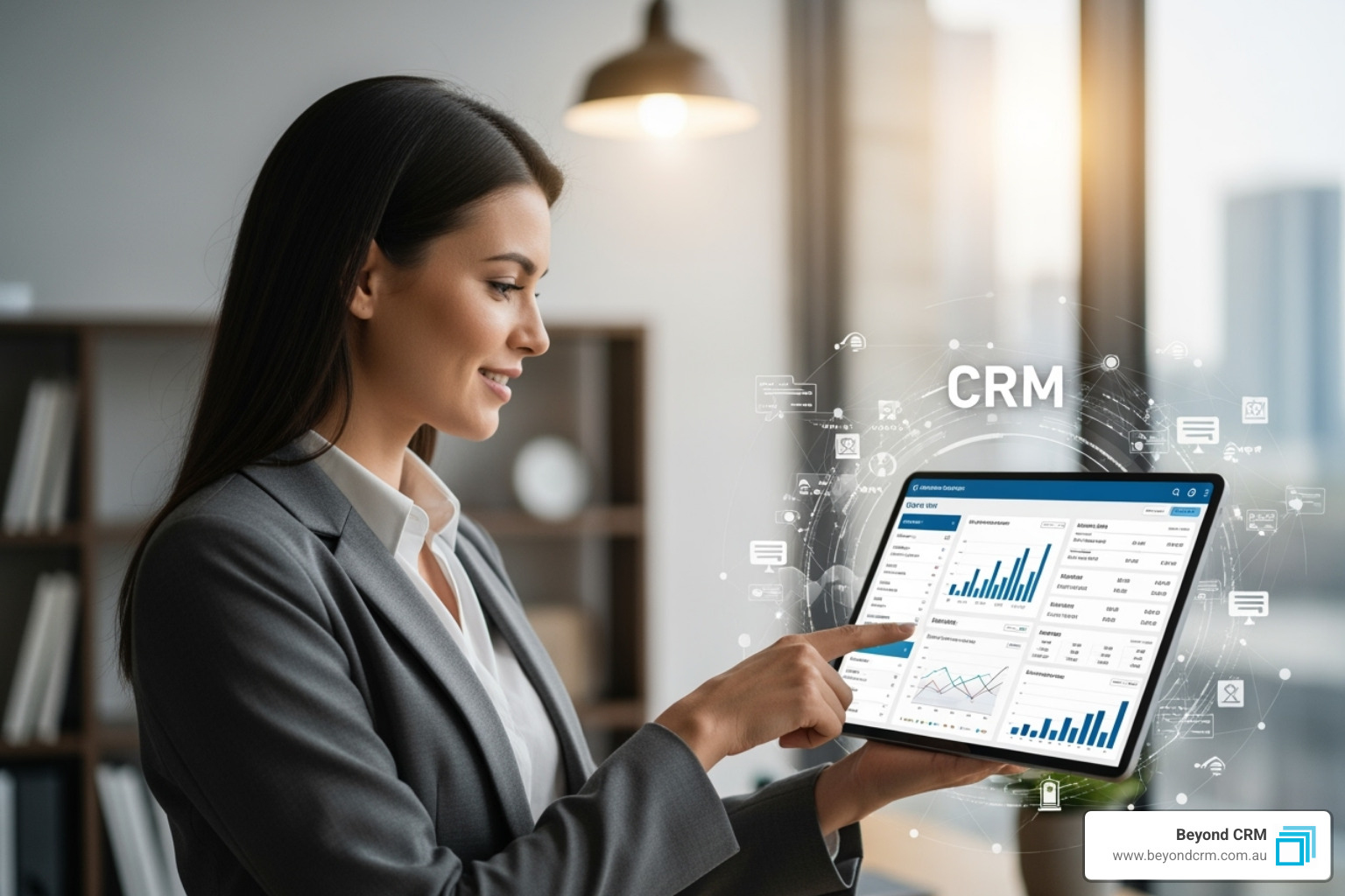 CRM dashboard showing a 360-degree client view with financial data and communication history - CRM for financial advisors