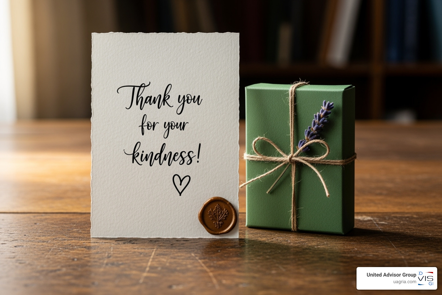 Personalized thank-you note and gift - Client retention strategies