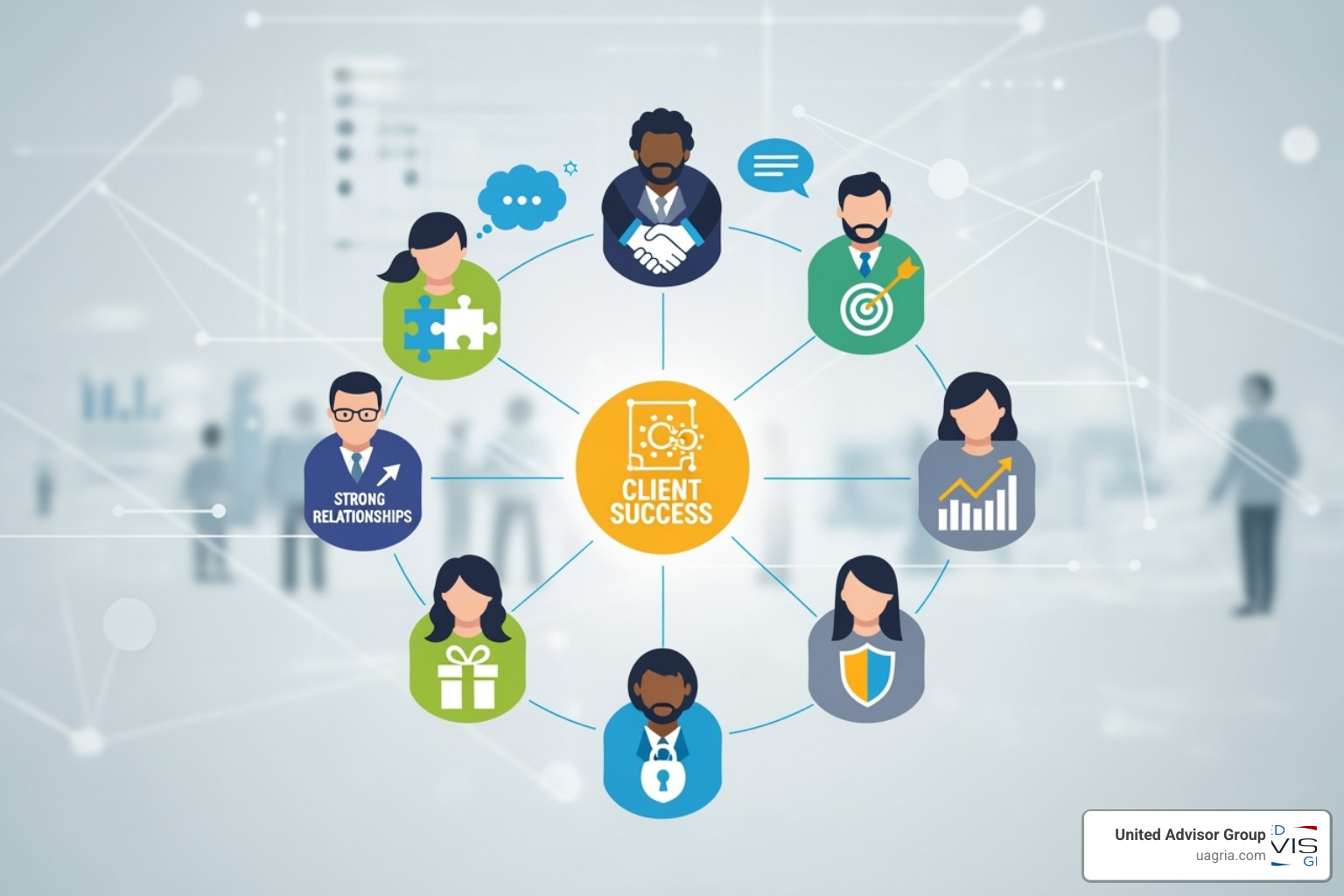 Webinar screen showing a market update presentation - Client retention strategies