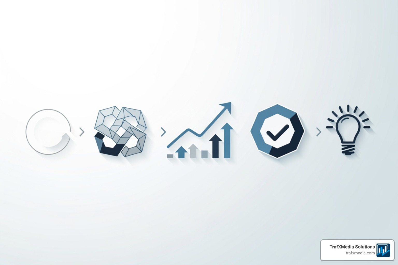 A flowchart illustrating the agency process from audit and strategy to launch, optimization, and reporting, with clear arrows showing progression. The flowchart has a modern, clean design with professional icons. - Ecommerce Facebook ads agency
