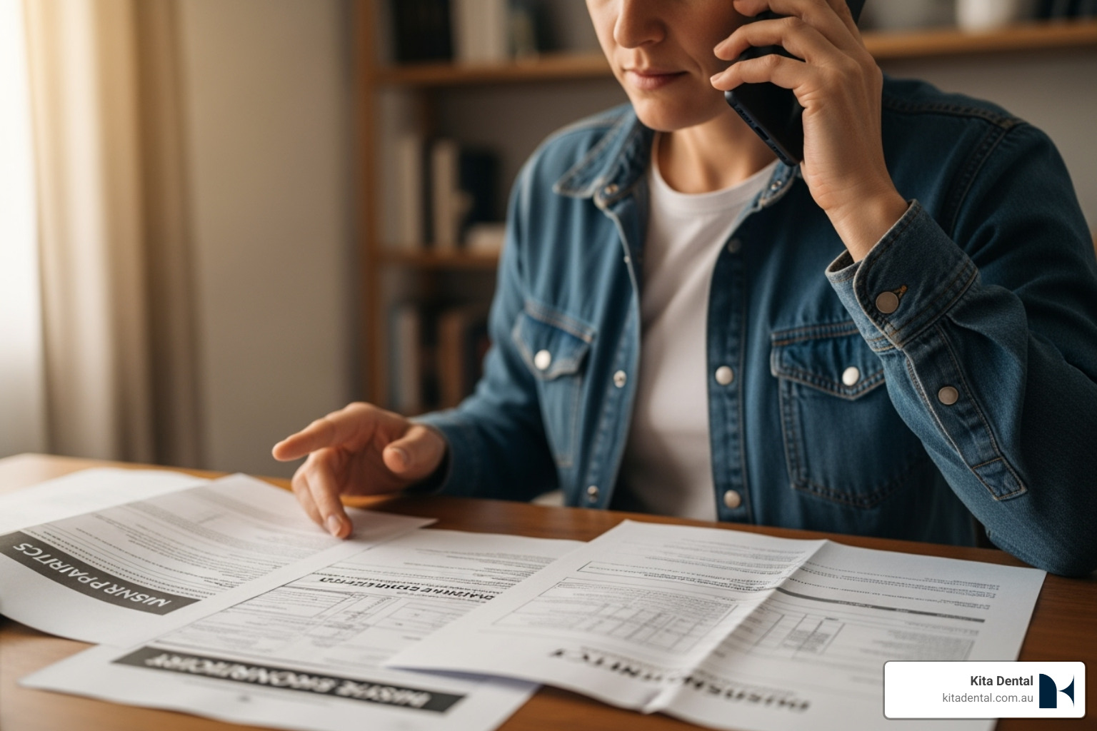 person on the phone, looking at their insurance policy documents - does insurance cover invisalign person on the phone, looking at their insurance policy documents - does insurance cover invisalign