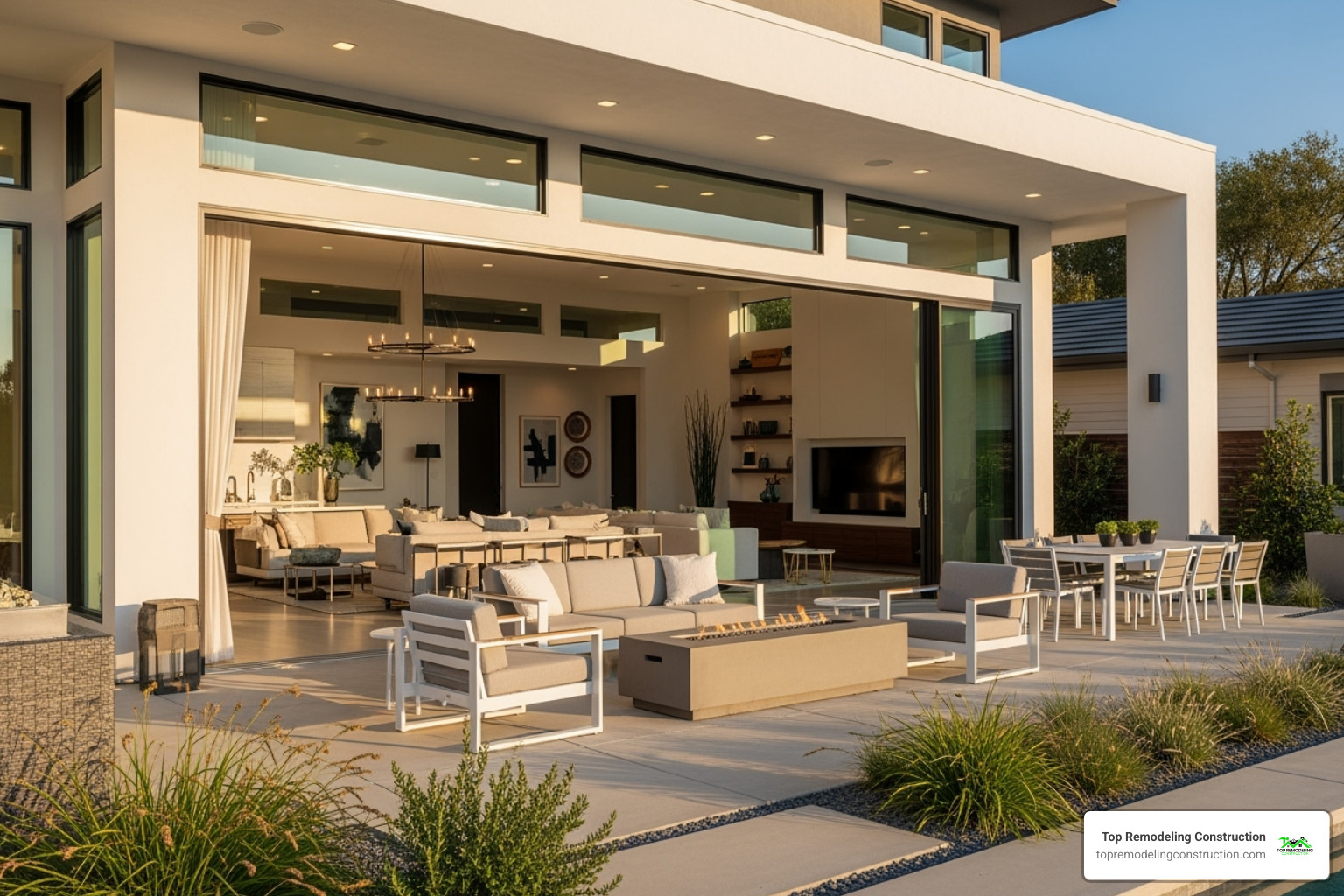 Contemporary home with a large patio and seamless indoor-outdoor flow - Contemporary home designs Contemporary home with a large patio and seamless indoor-outdoor flow - Contemporary home designs