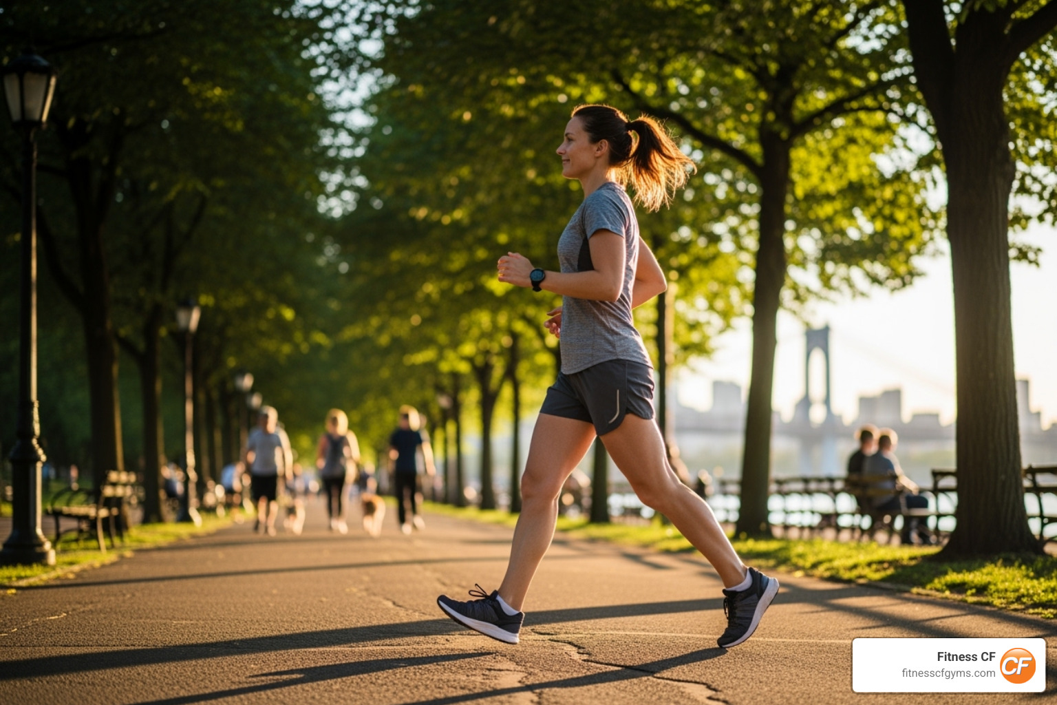 person doing light cardio - fast bulking tips