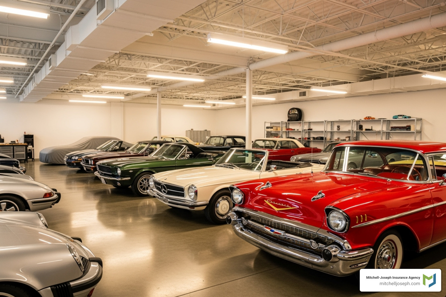a climate-controlled, secure storage facility - Collector car storage insurance